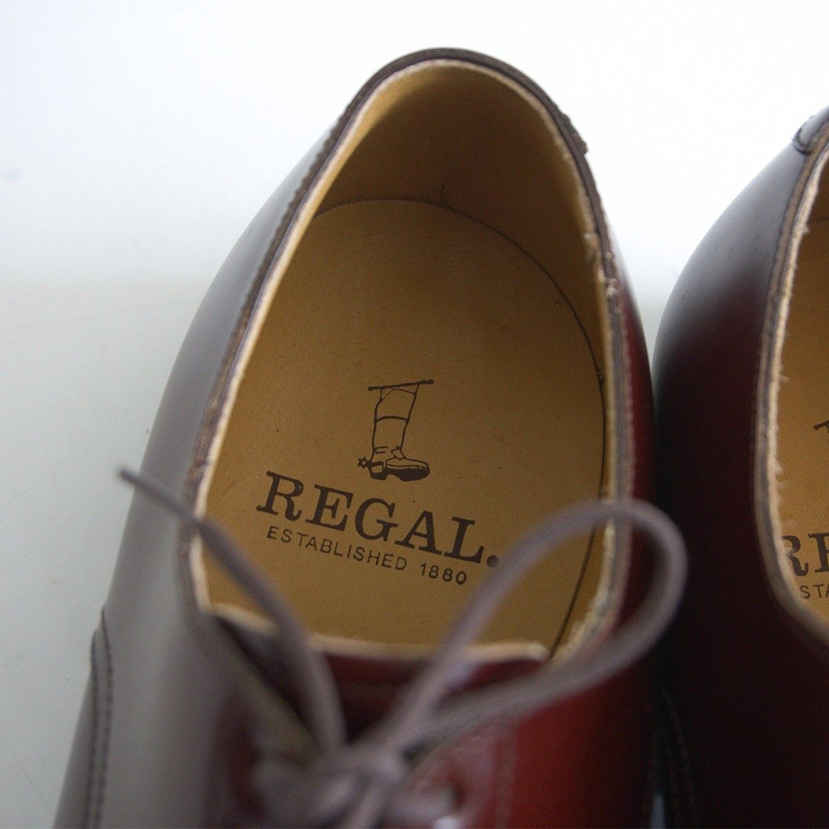 REGAL REGAL V-Tip Leather Shoes Brown Size 7 Size US 7 / EU 40 - 7 Thumbnail