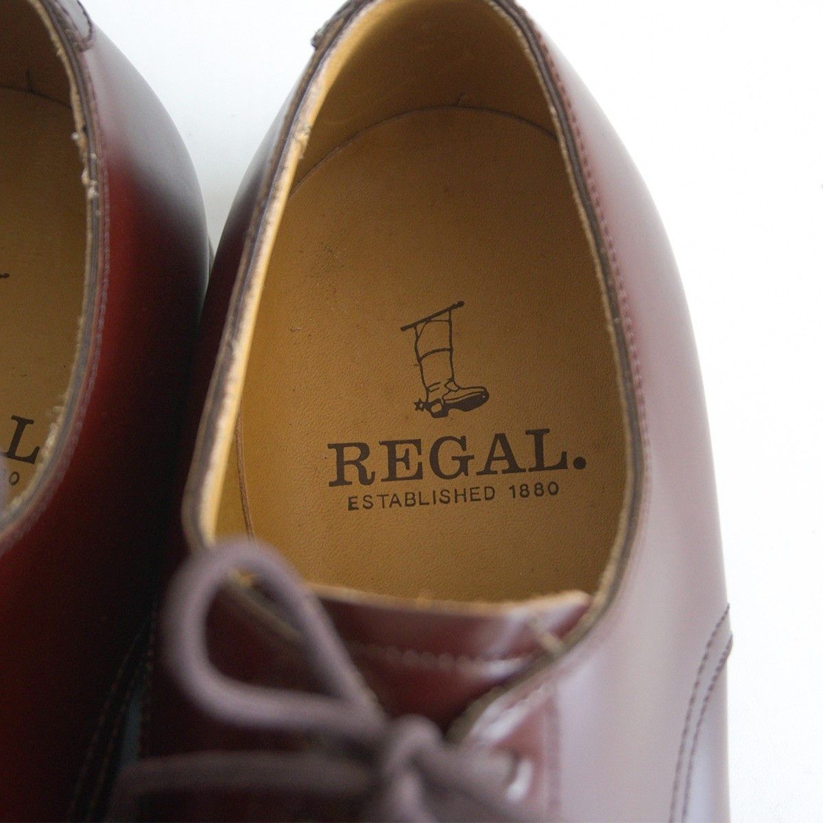REGAL REGAL V-Tip Leather Shoes Brown Size 7 Size US 7 / EU 40 - 6 Thumbnail