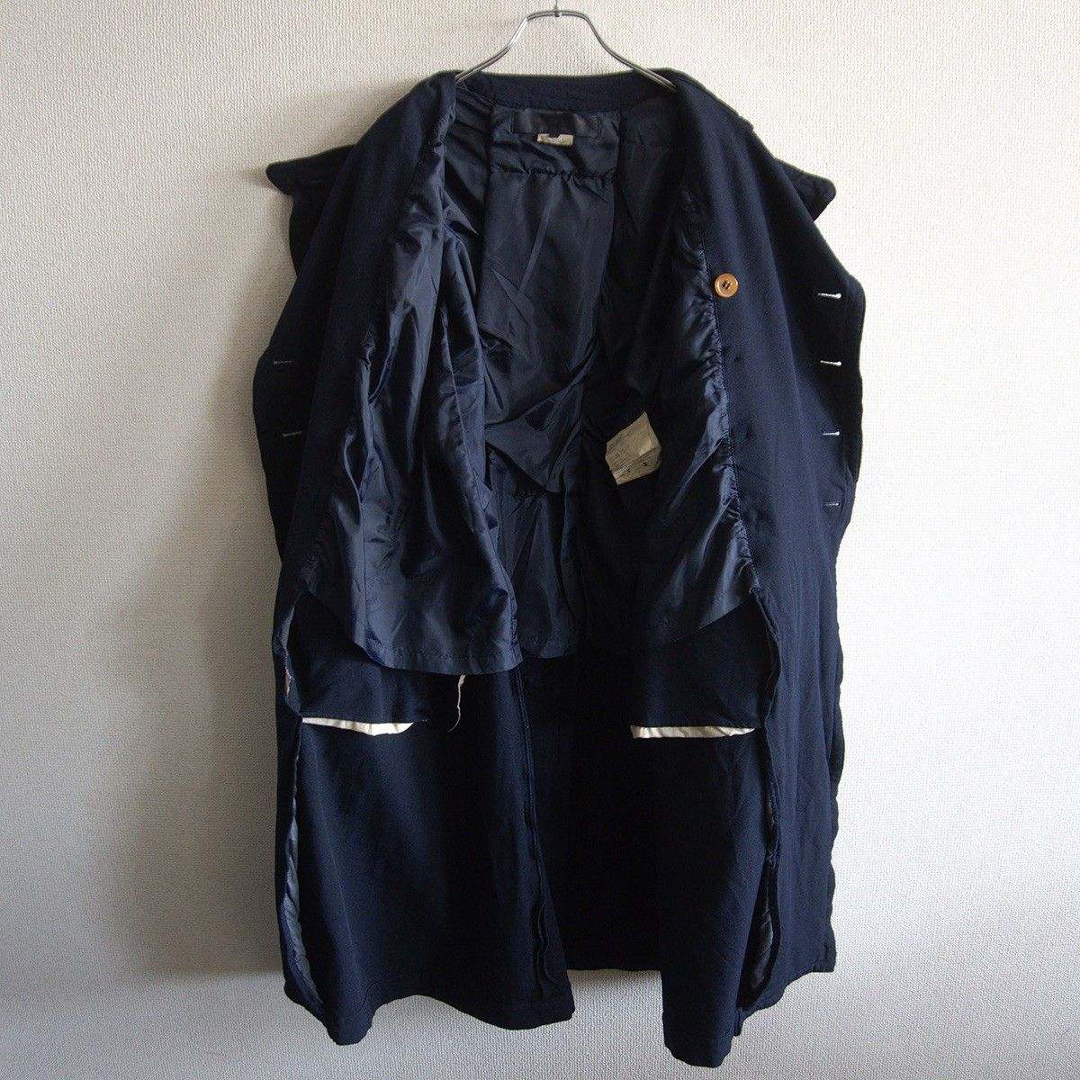 Comme des Garcons COMME des GARCONS Polyester Round Collar Coat Dark Size S Size US S / EU 44-46 / 1 - 5 Thumbnail