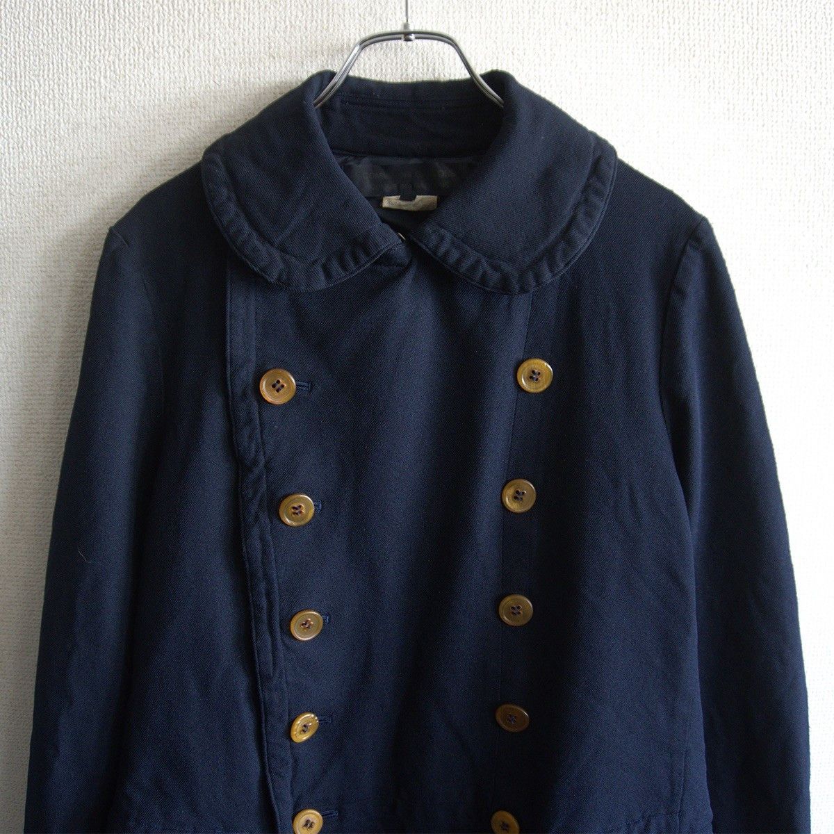 Comme des Garcons COMME des GARCONS Polyester Round Collar Coat Dark Size S Size US S / EU 44-46 / 1 - 4 Thumbnail