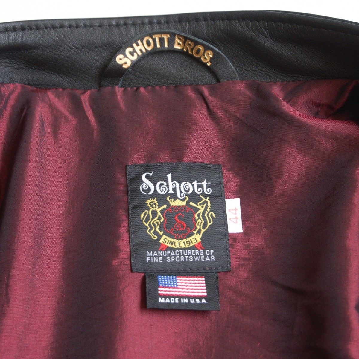 Schott SCHOTT 641XX Single Rider Leather Jacket Black Size S Size US S / EU 44-46 / 1 - 6 Thumbnail