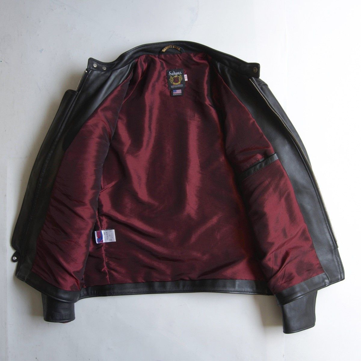 Schott SCHOTT 641XX Single Rider Leather Jacket Black Size S Size US S / EU 44-46 / 1 - 3 Thumbnail