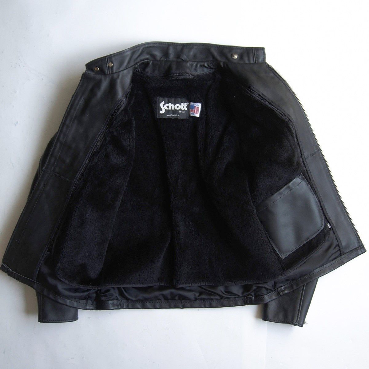 Schott SCHOTT 641 Single Rider Leather Jacket Removable Size XXS Size US XXS / EU 40 - 3 Thumbnail