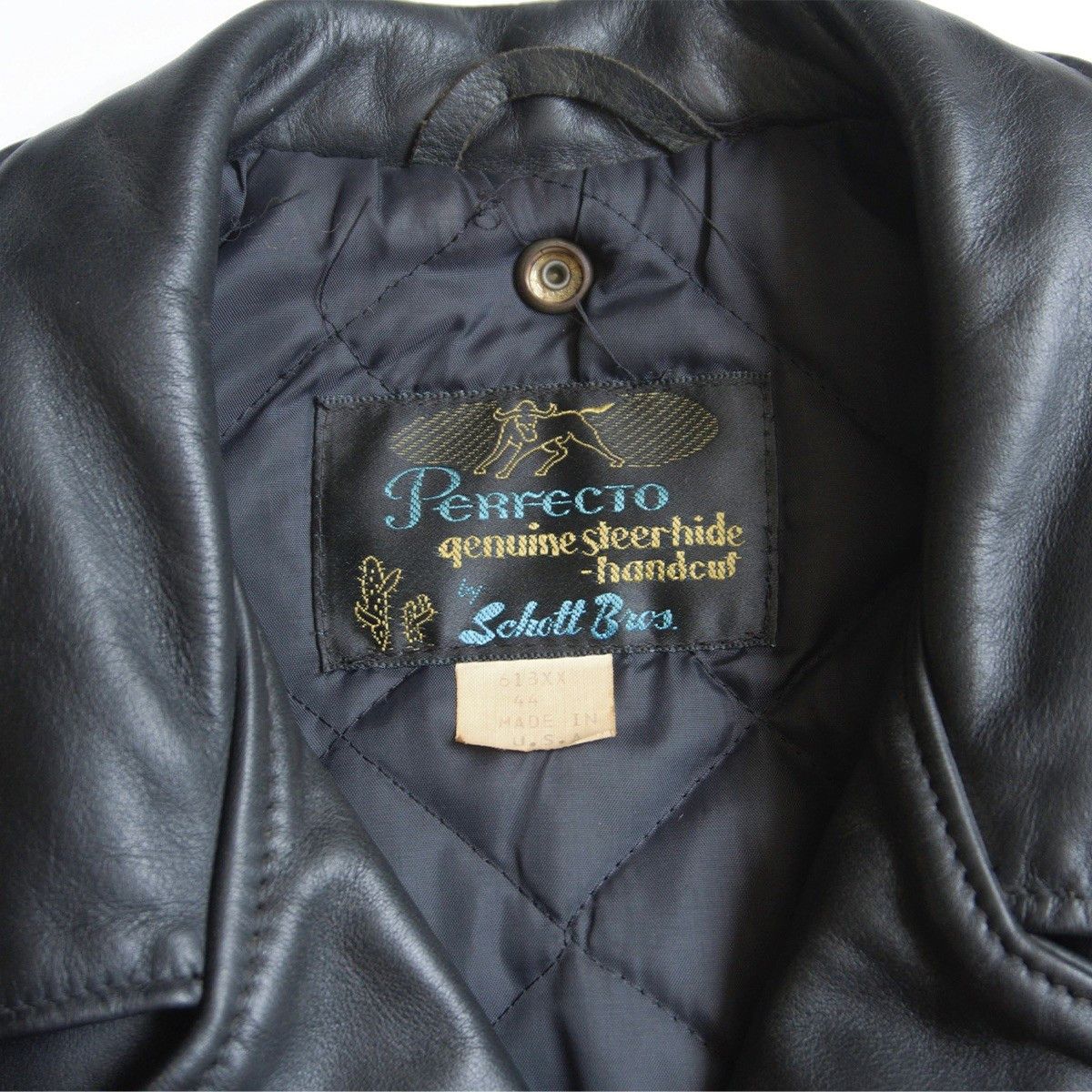 Schott SCHOTT 613XX One Star Double Rider Jacket Black Size S Size US S / EU 44-46 / 1 - 6 Thumbnail