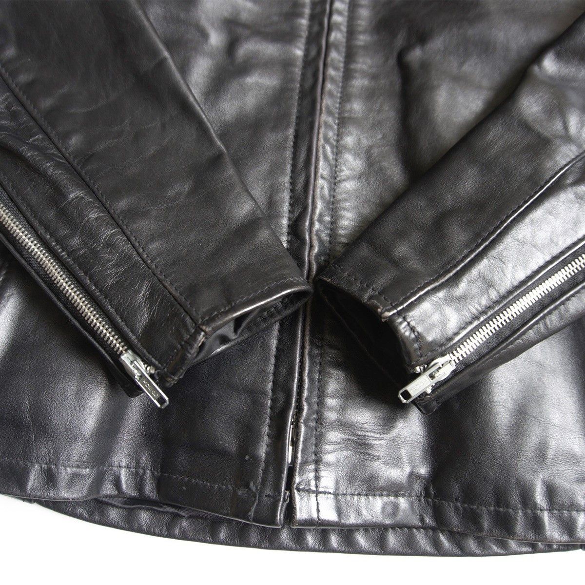 Schott SCHOTT 152 Made in USA Collared Single Rider Leather Size 38 Size US XL / EU 56 / 4 - 4 Thumbnail
