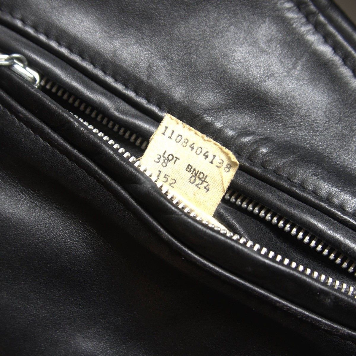 Schott SCHOTT 152 Made in USA Collared Single Rider Leather Size 38 Size US XL / EU 56 / 4 - 6 Thumbnail