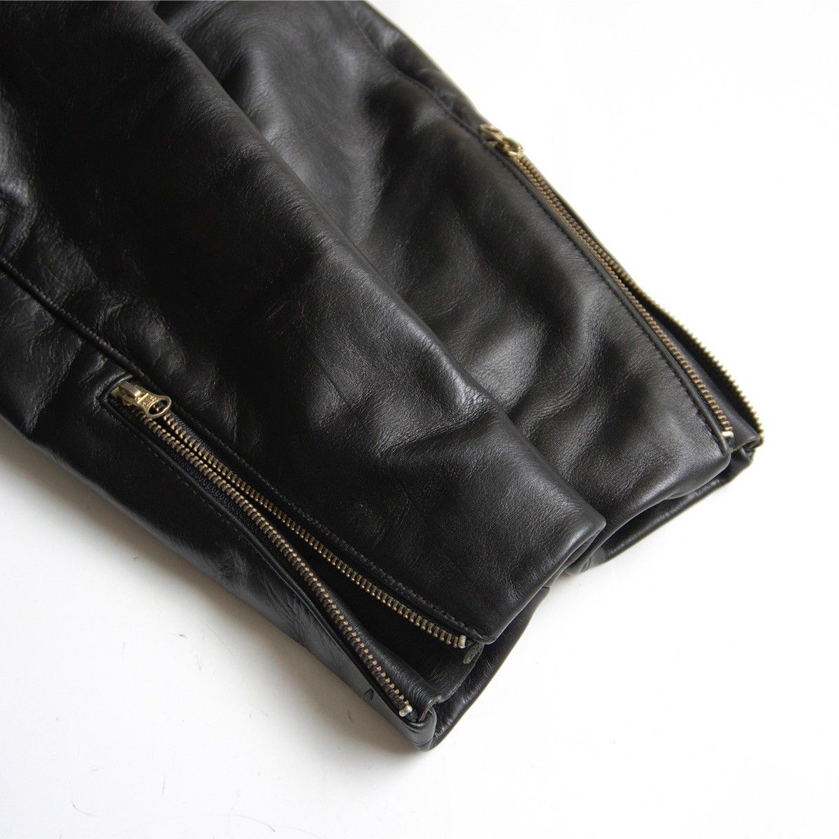 Vintage VANSON Model D Single Rider Leather Jacket USA Size XXS Size US XXS / EU 40 - 4 Thumbnail