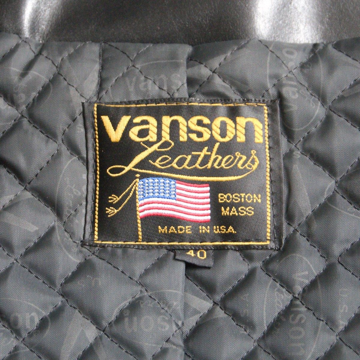 Vintage VANSON Model D Single Rider Leather Jacket USA Size XXS Size US XXS / EU 40 - 6 Thumbnail