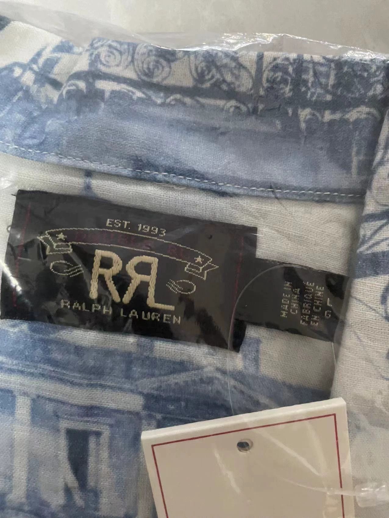 RRL Ralph Lauren RRL Men's Printed Casual Short-Sleeve Shirt Size US L / EU 52-54 / 3 - 5 Thumbnail
