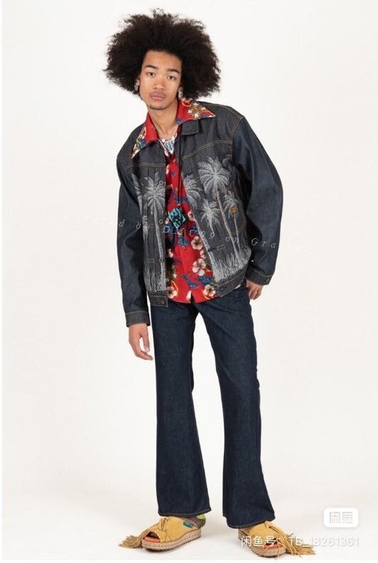 Kapital KAPITAL 22SS Palm Tree Denim Jacket Size US XL / EU 56 / 4 - 3 Thumbnail