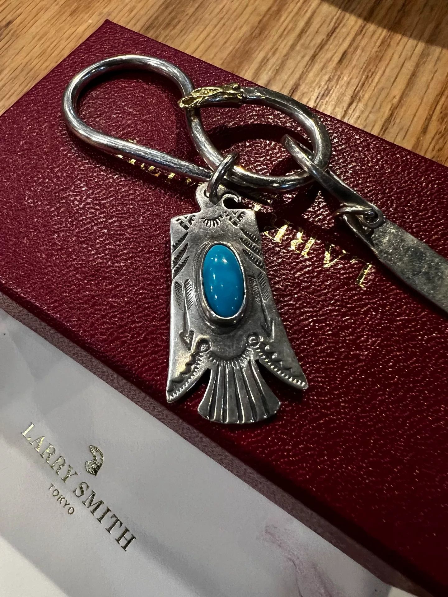 Larry Smith Larry Smith 18K Gold Eagle Head Key Ring Size ONE SIZE - 2 Thumbnail