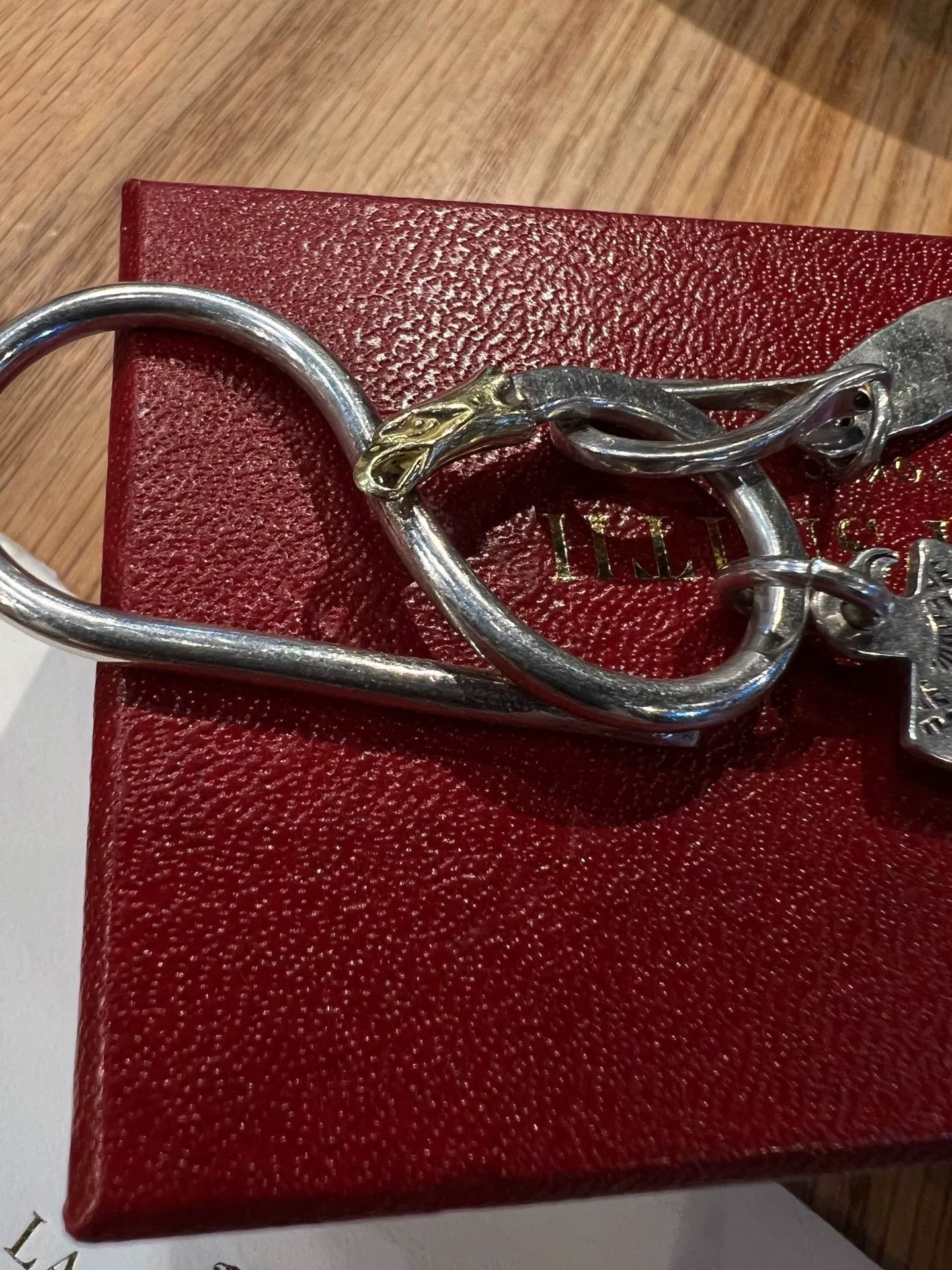 Larry Smith Larry Smith 18K Gold Eagle Head Key Ring Size ONE SIZE - 3 Thumbnail