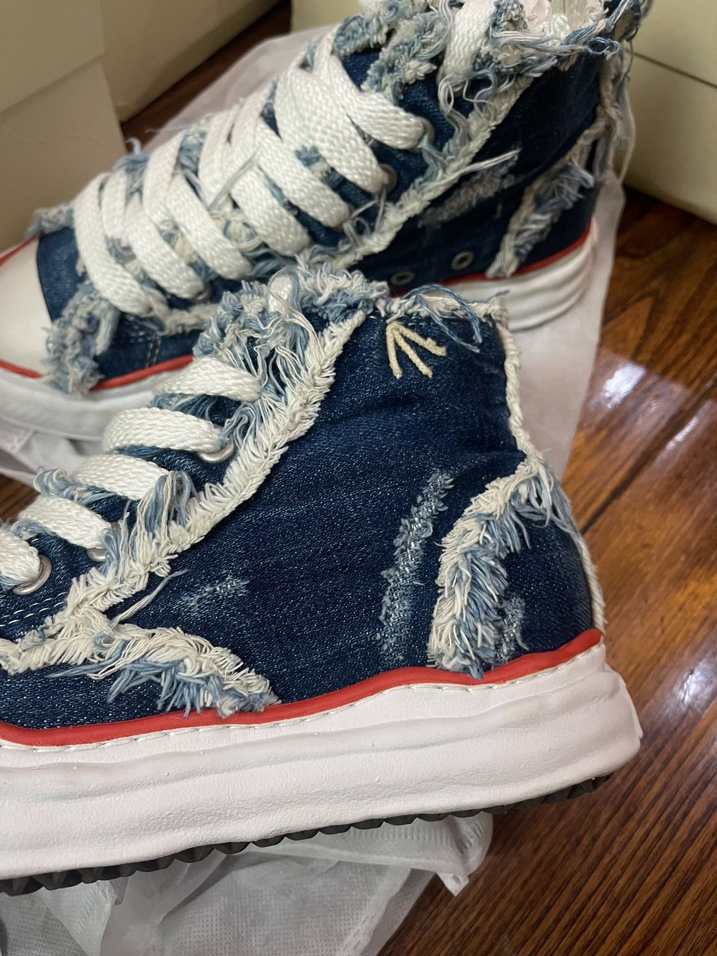 Nigel Cabourn Nigel Cabourn Indigo Dissolved Shoes Size US 9 / EU 42 - 8 Thumbnail