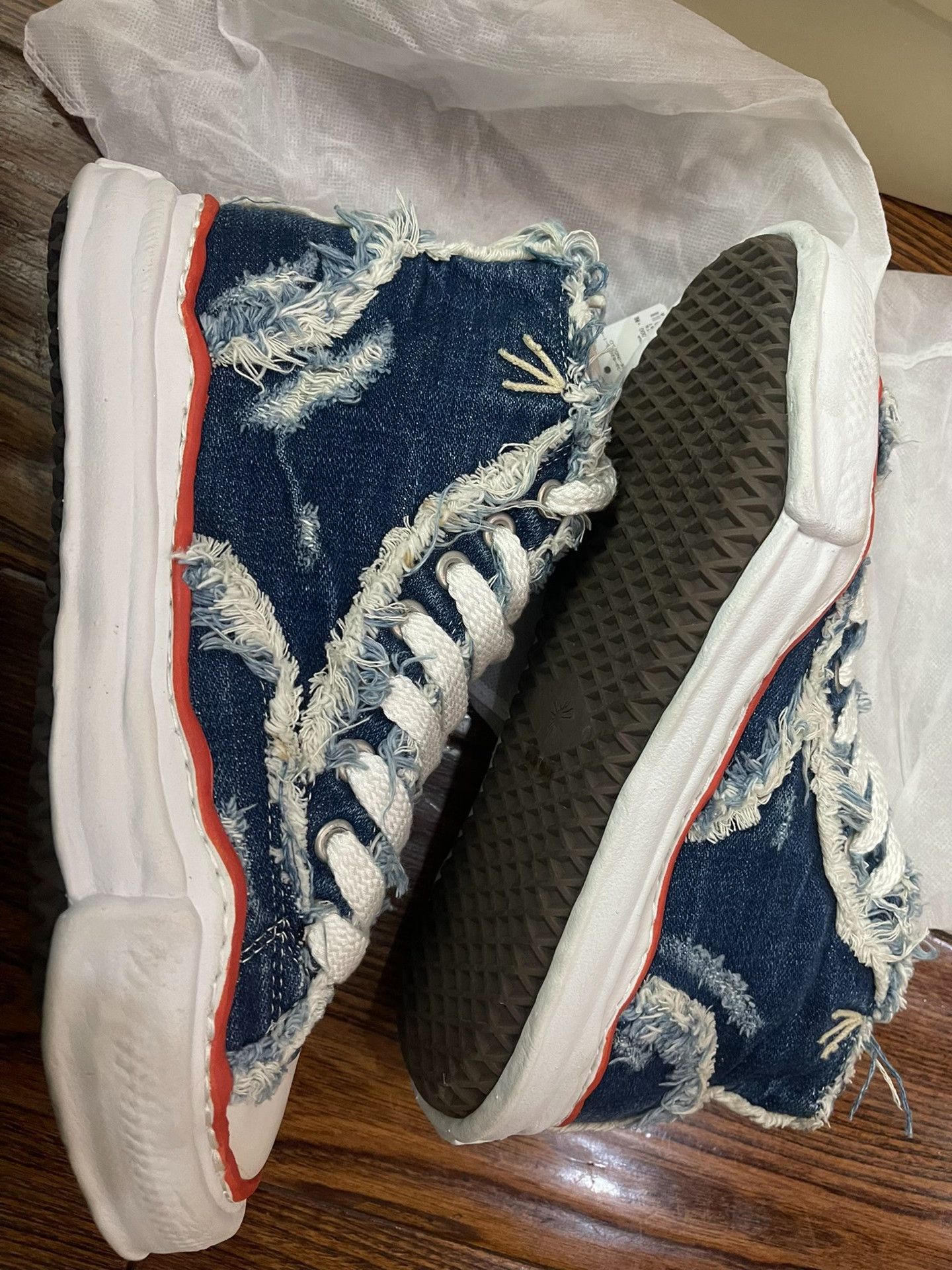 Nigel Cabourn Nigel Cabourn Indigo Dissolved Shoes Size US 9 / EU 42 - 2 Thumbnail
