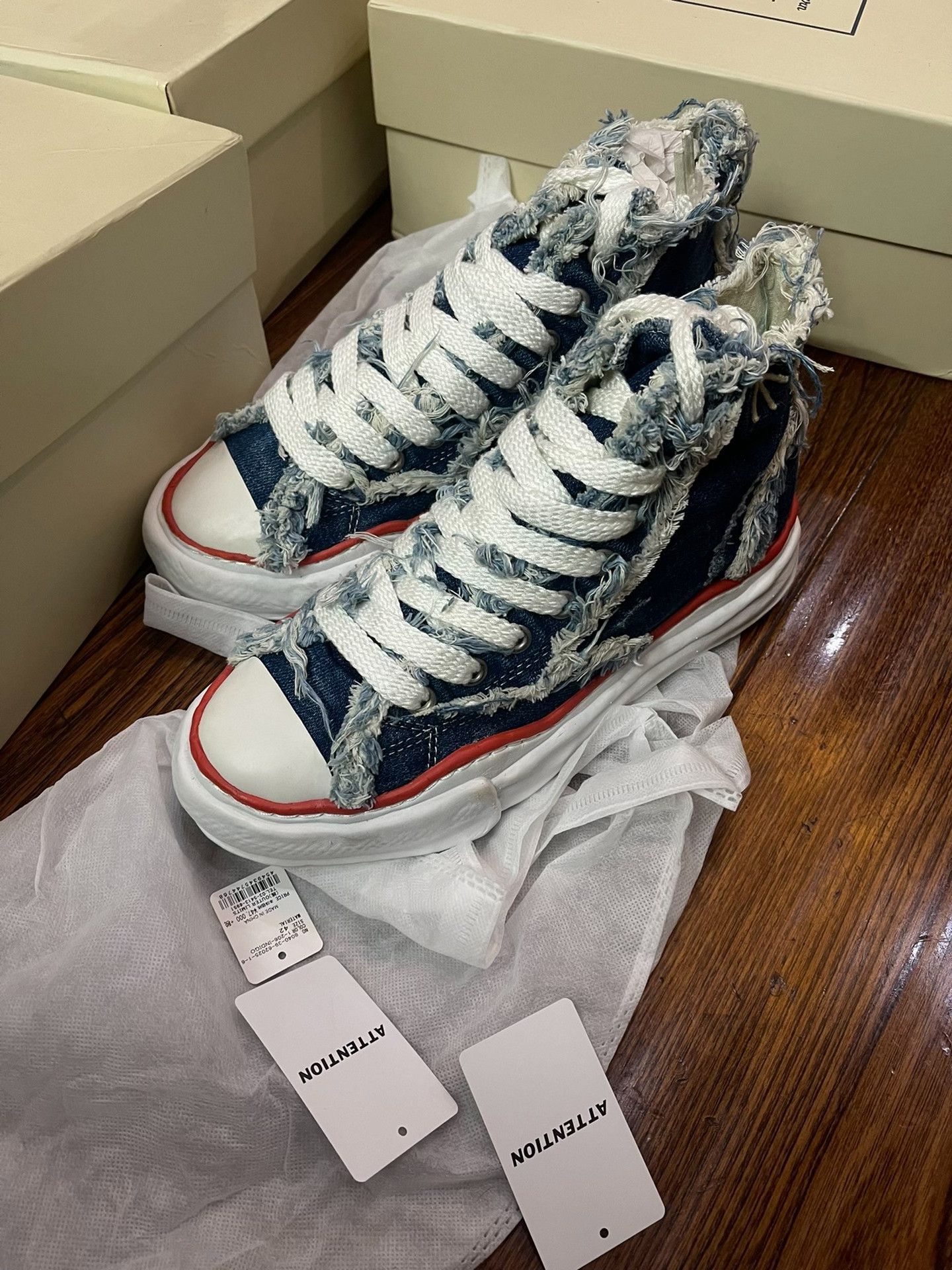 Nigel Cabourn Nigel Cabourn Indigo Dissolved Shoes Size US 9 / EU 42 - 6 Thumbnail
