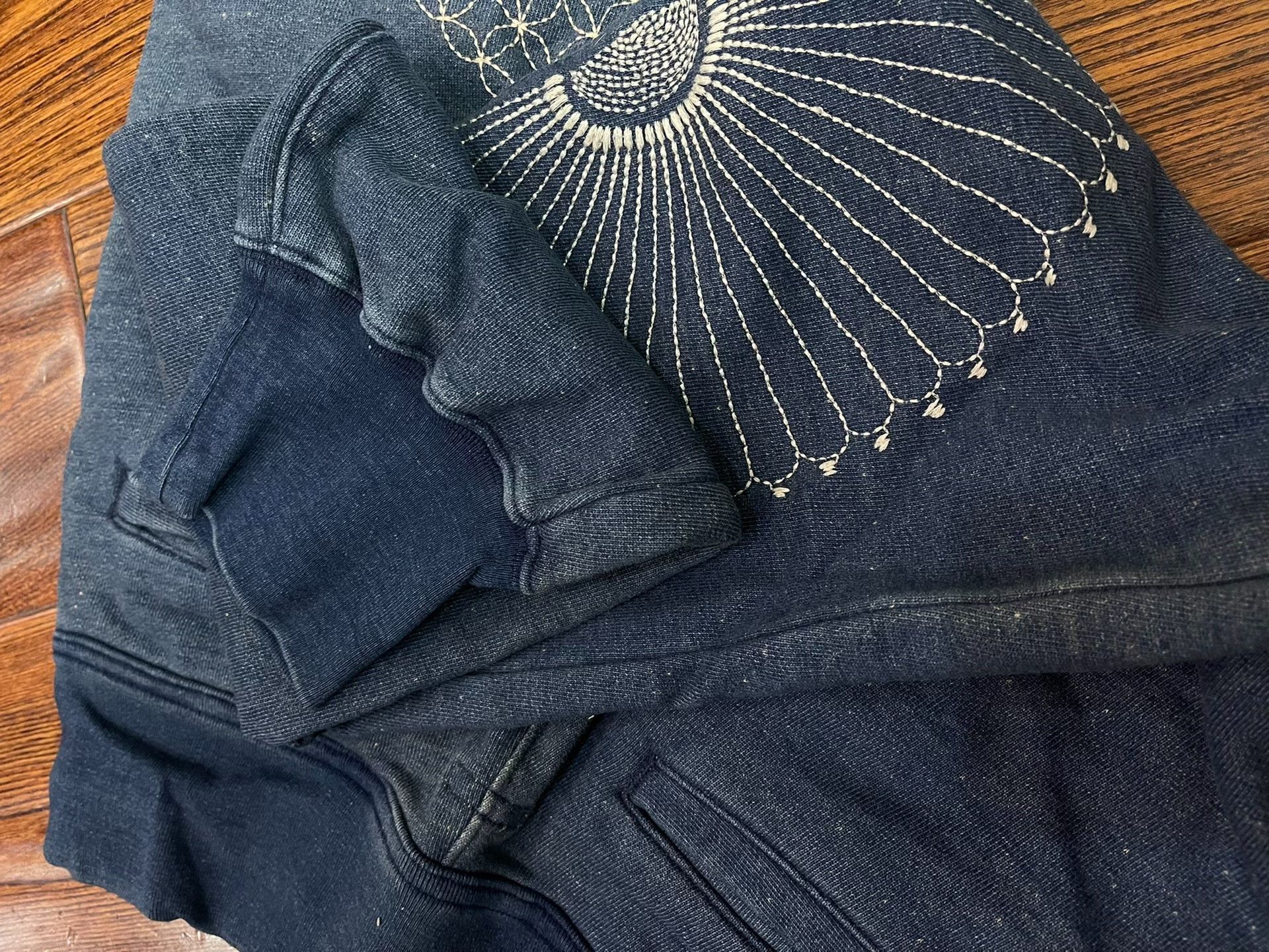Kapital Kapita Indigo Chrysanthemum Pants Size US 30 / EU 46 - 7 Thumbnail