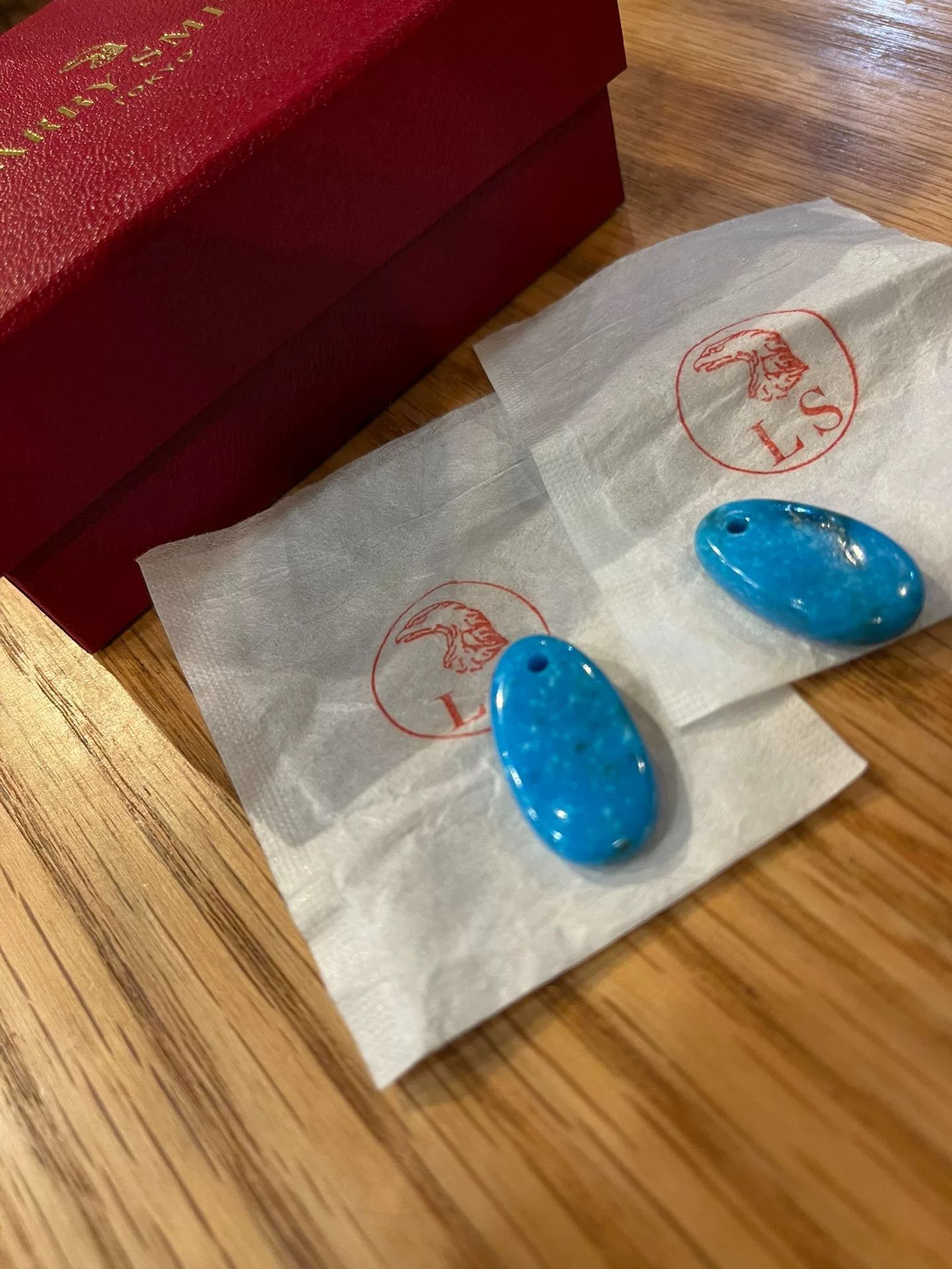 Larry Smith Larry Smith Large Turquoise Item Size ONE SIZE - 4 Thumbnail