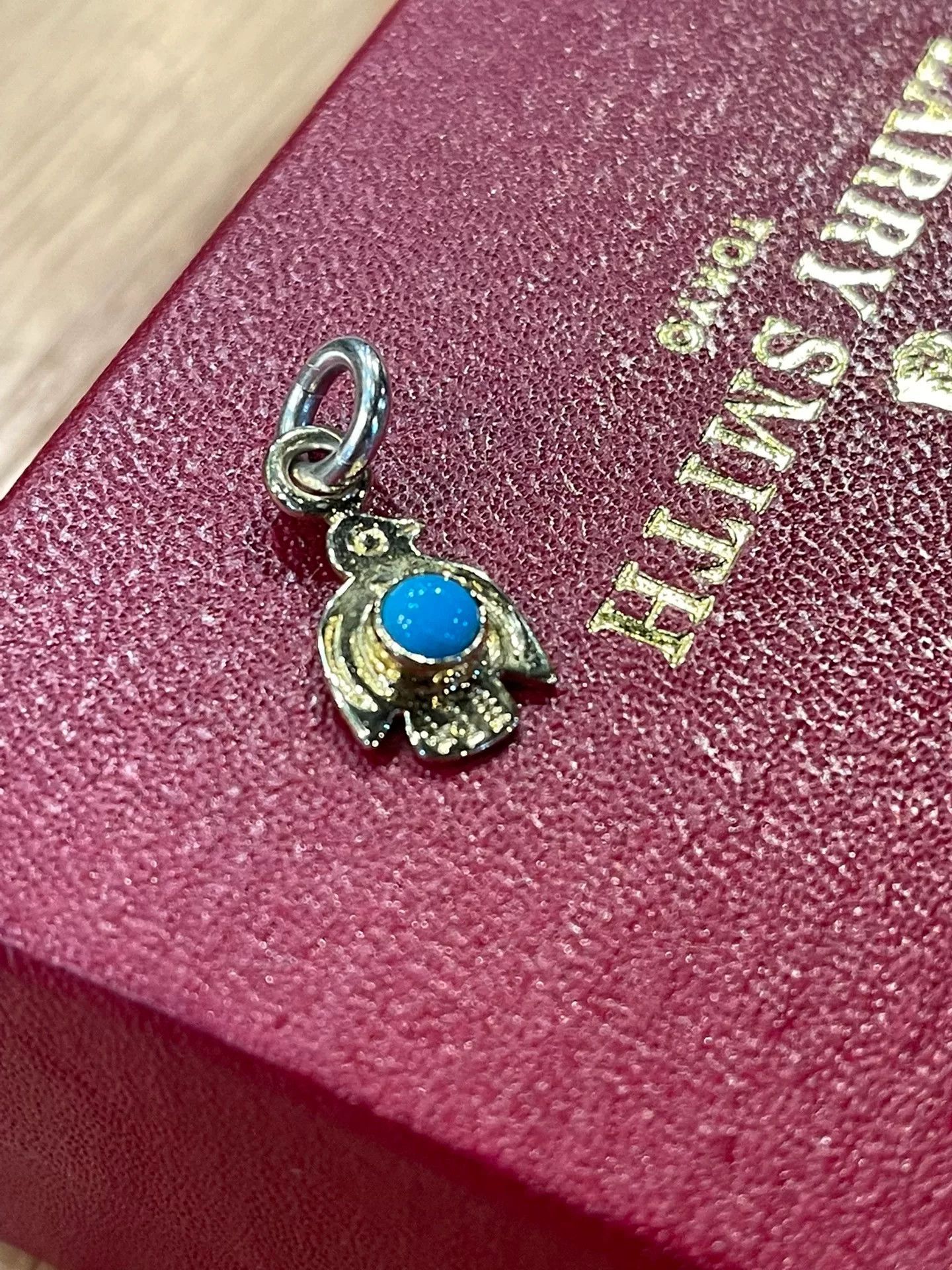Larry Smith Larry Smith 18K Gold Turquoise Thunderbird Pendant Size ONE SIZE - 4 Thumbnail
