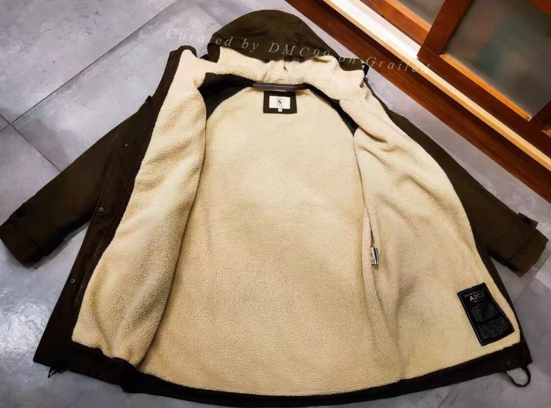 Aigle AIGLE Green Hooded Trench Coat Size S / US 4 / IT 40 - 3 Thumbnail