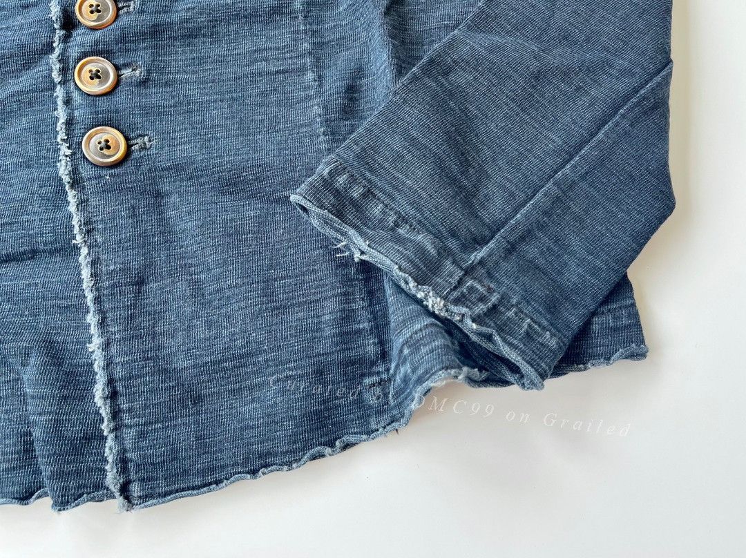 45rpm 45R Indigo Organic Cotton Cardigan Size S / US 4 / IT 40 - 4 Thumbnail