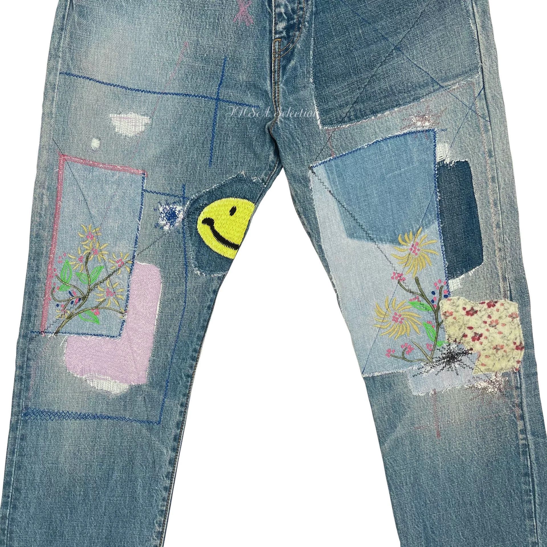 Kapital Kountry Kapital Kountry Patchwork Denim Jeans Size US 34 / EU 50 - 4 Thumbnail