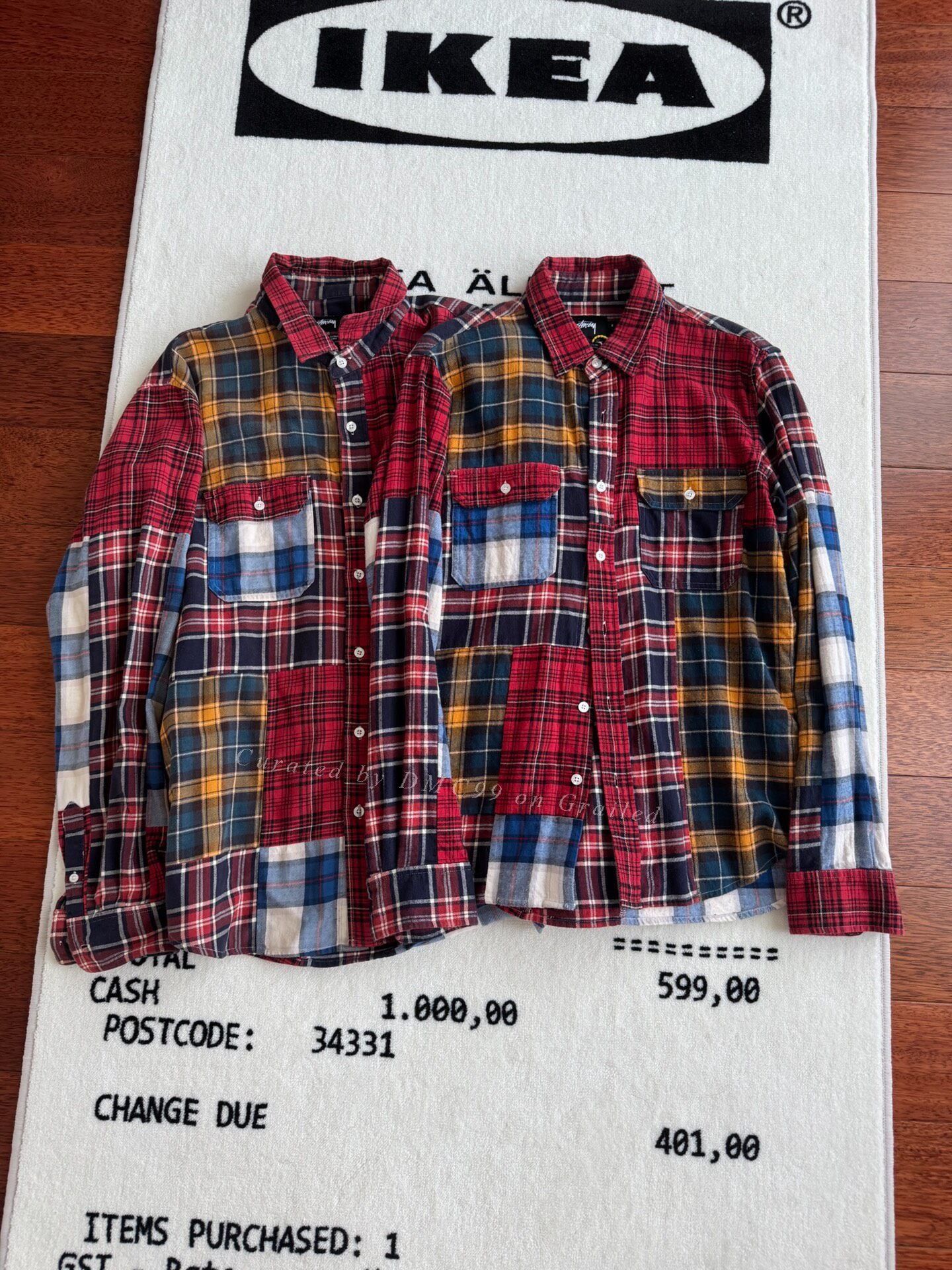Stussy Stussy Vintage Patchwork Flannel Shirt Size US S / EU 44-46 / 1 - 5 Thumbnail