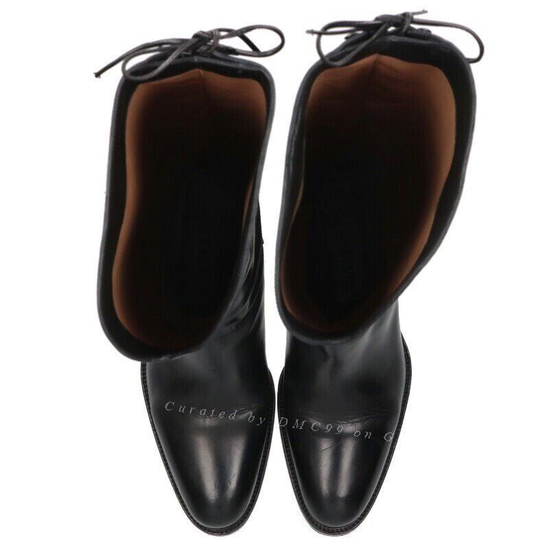 Sartore Vintage Sartore Black Lace-Up Riding Boots Size US 6 / IT 36 - 4 Thumbnail