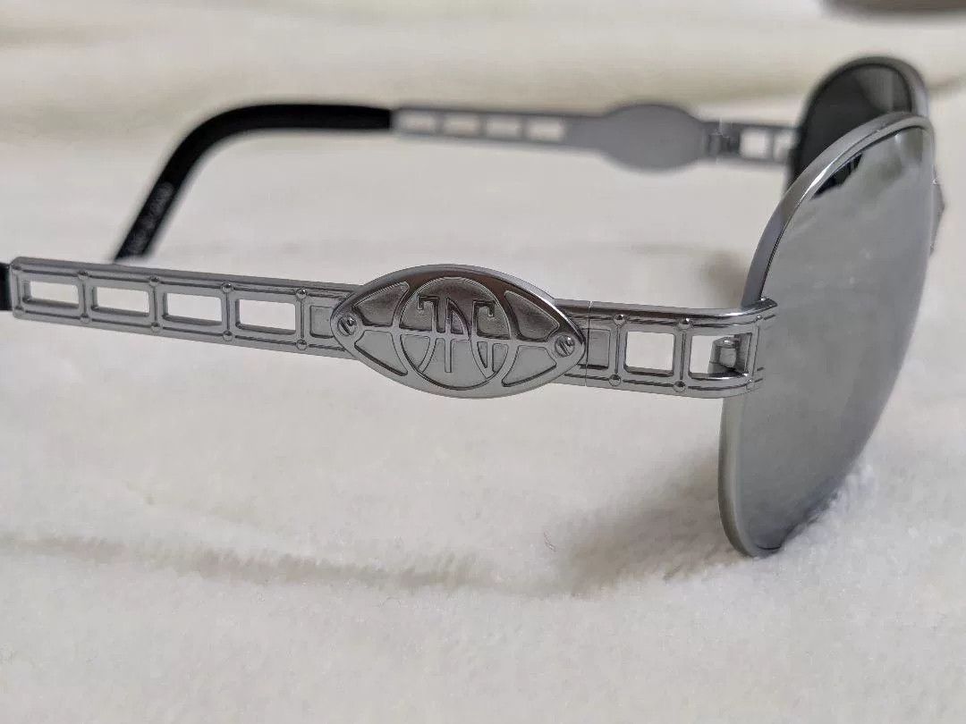 Jean Paul Gaultier Jean Paul Gaultier 90s Silver Sunglasses Size ONE SIZE - 3 Thumbnail