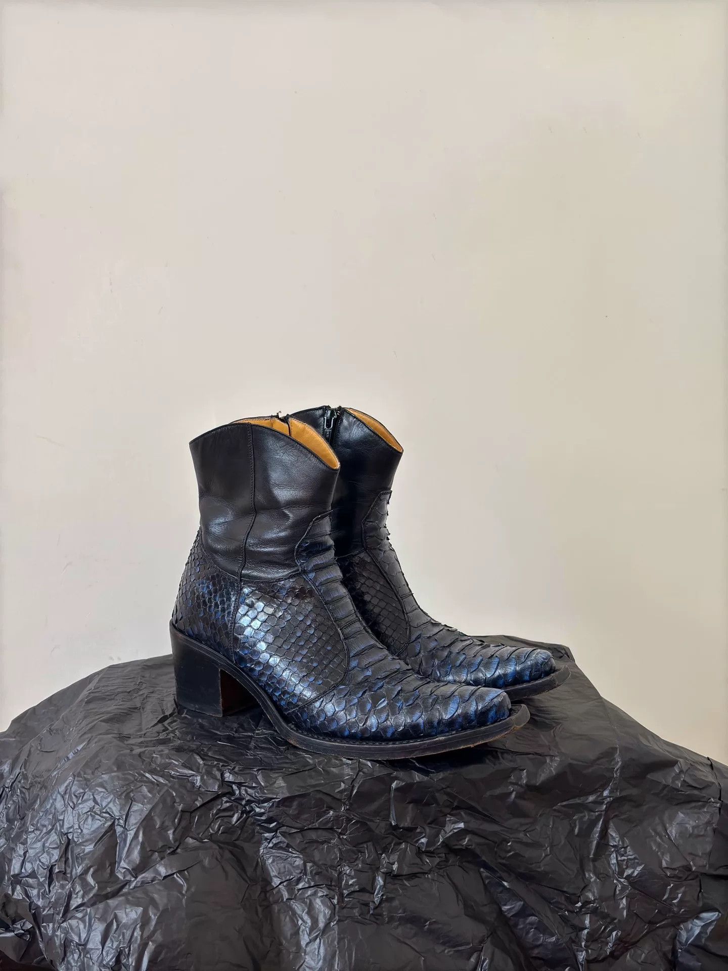 Gianni Barbato Gianni Barbato Blue Snake Western Boots Size US 6 / IT 36 - 2 Thumbnail