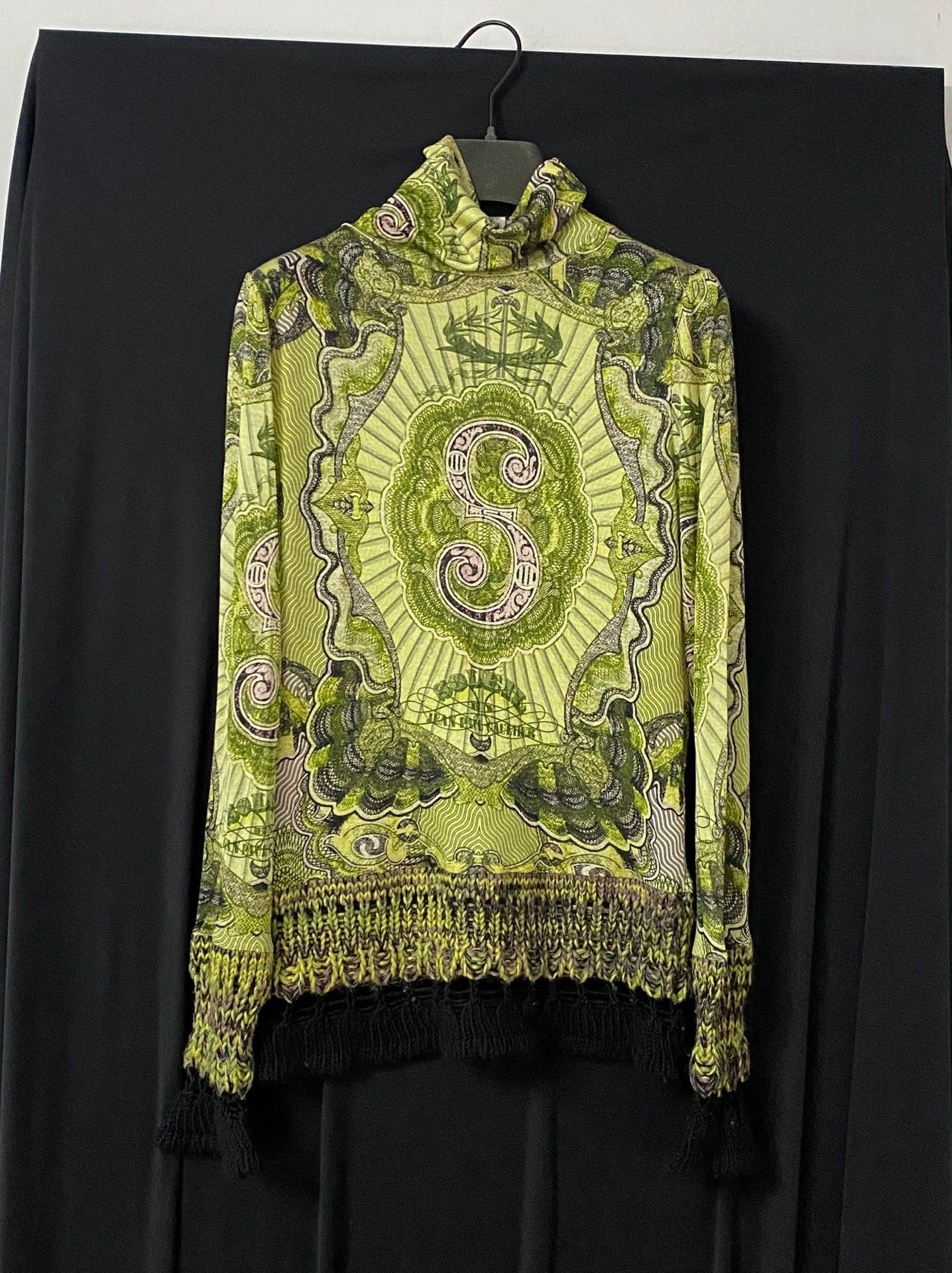 Jean Paul Gaultier Jean Paul Gaultier Green Dragon Mesh Shirt Size US S / EU 44-46 / 1 - 6 Thumbnail
