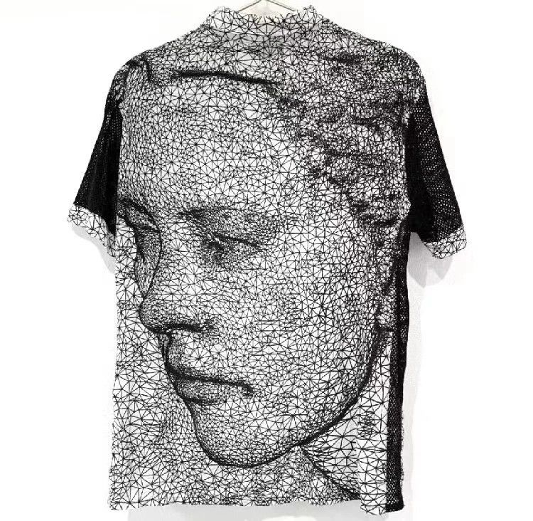 Jean Paul Gaultier 2001ss Jean Paul Gaultier 3D Mesh Shirt Size US M / EU 48-50 / 2 - 6 Thumbnail