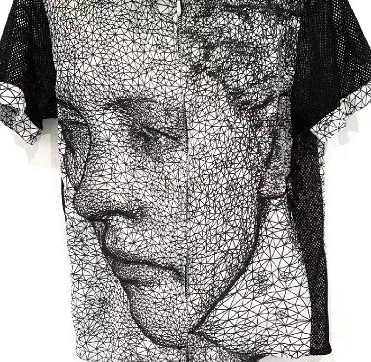Jean Paul Gaultier 2001ss Jean Paul Gaultier 3D Mesh Shirt Size US M / EU 48-50 / 2 - 3 Thumbnail