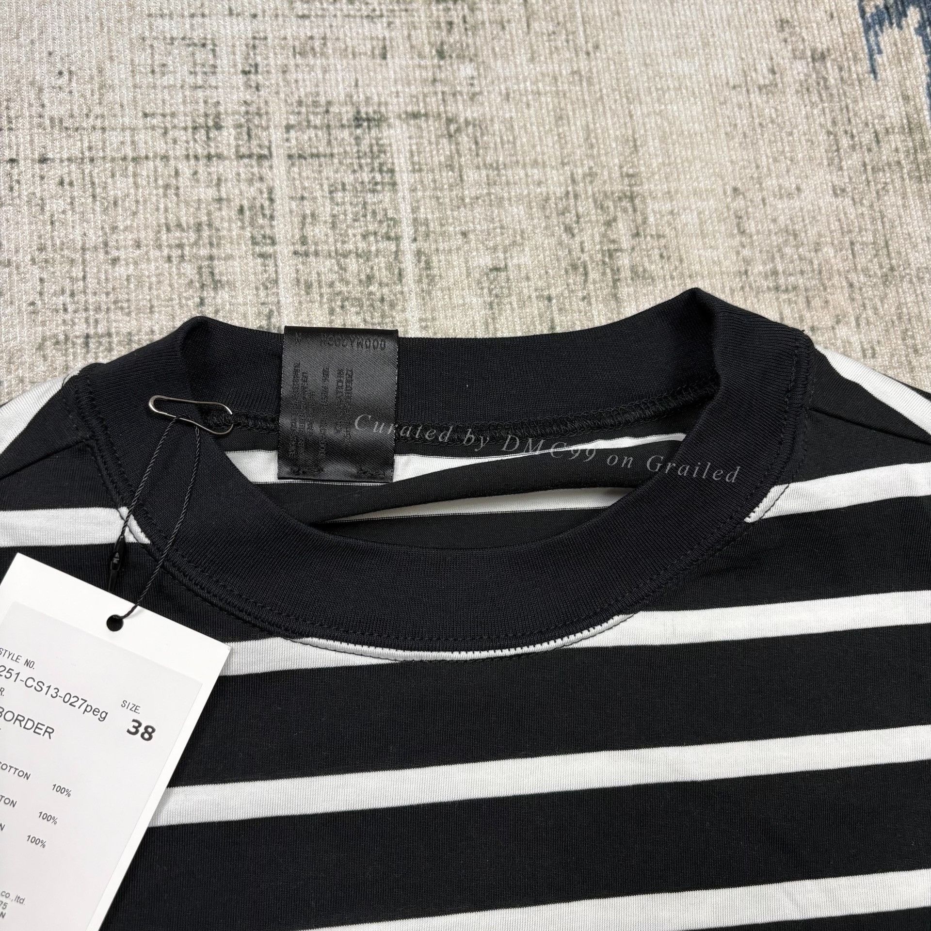N.Hoolywood N.HOOLYWOOD Striped Long Sleeve T-Shirt Size US M / EU 48-50 / 2 - 2 Thumbnail