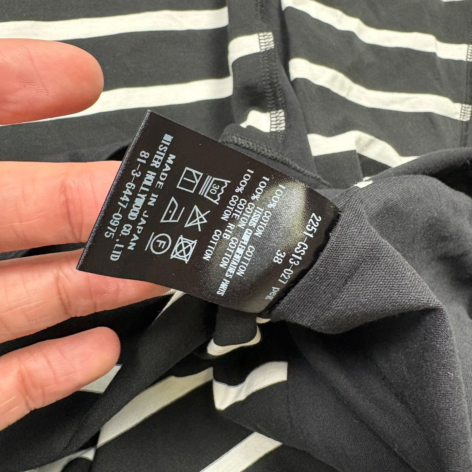 N.Hoolywood N.HOOLYWOOD Striped Long Sleeve T-Shirt Size US M / EU 48-50 / 2 - 6 Thumbnail