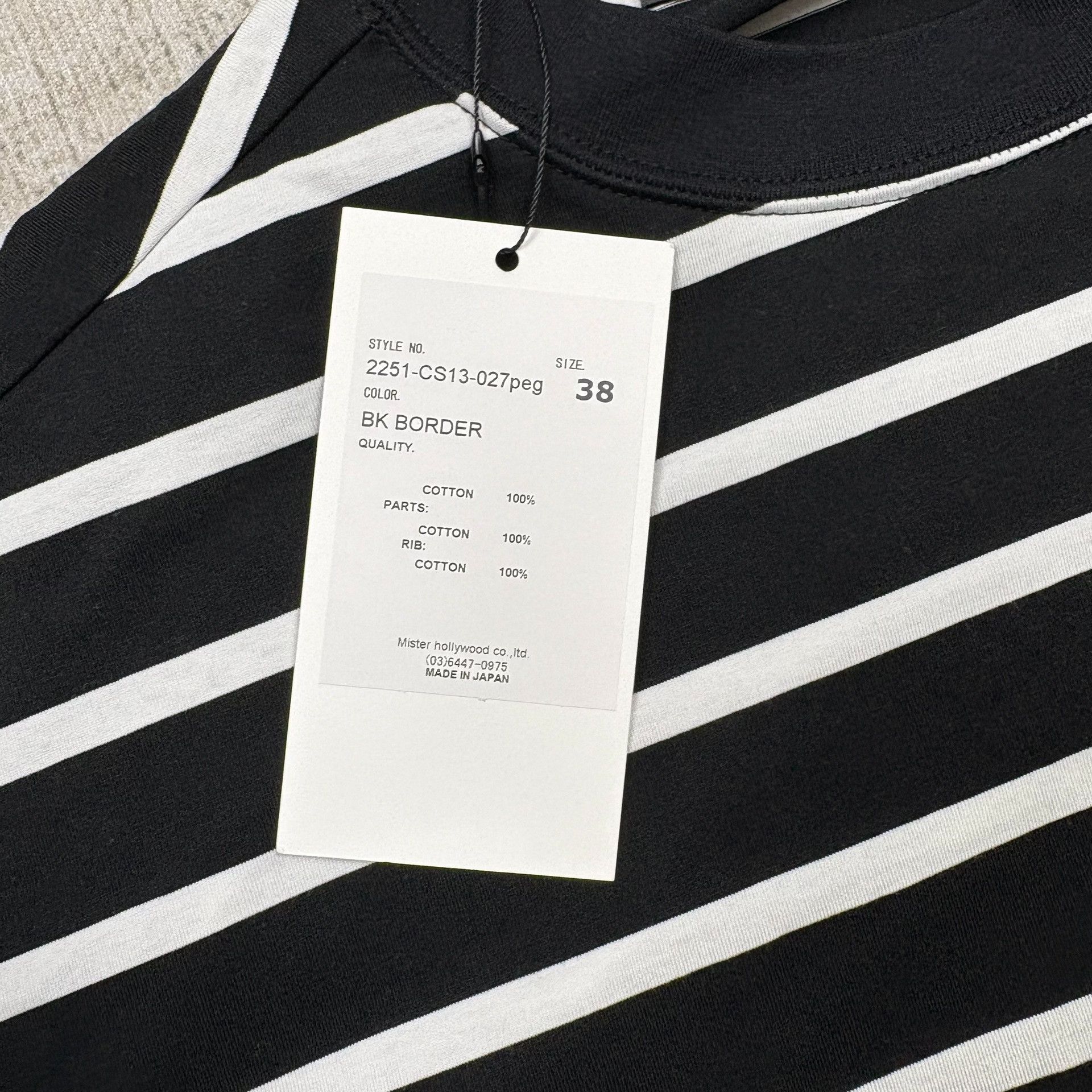 N.Hoolywood N.HOOLYWOOD Striped Long Sleeve T-Shirt Size US M / EU 48-50 / 2 - 3 Thumbnail