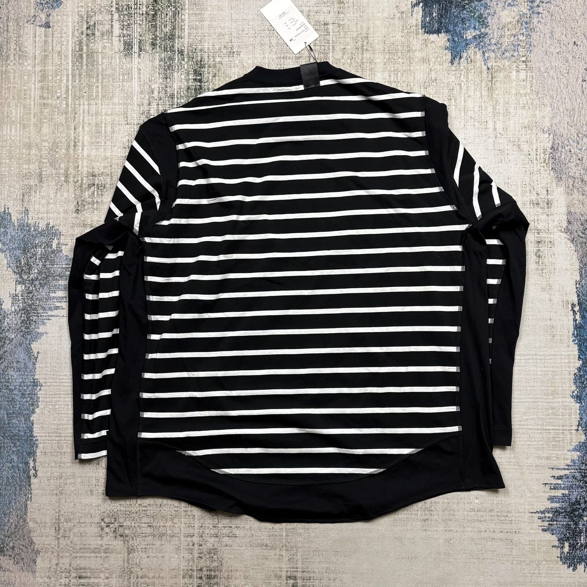 N.Hoolywood N.HOOLYWOOD Striped Long Sleeve T-Shirt Size US M / EU 48-50 / 2 - 7 Thumbnail