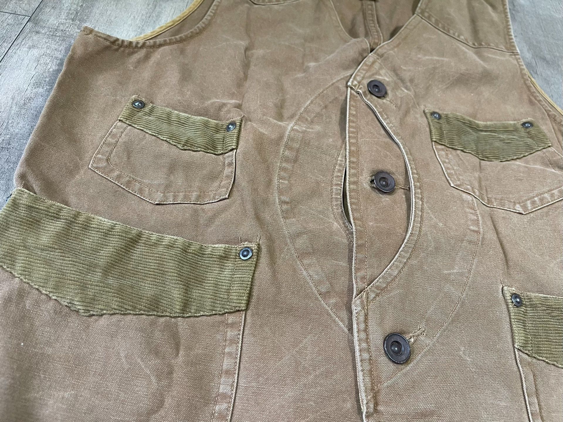 RRL Ralph Lauren RRL Vintage American Workwear Vest Size US S / EU 44-46 / 1 - 2 Thumbnail