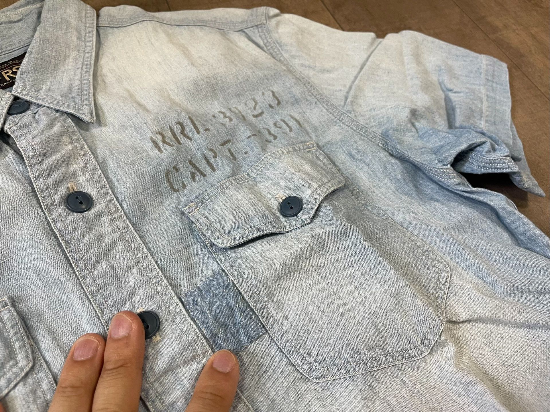 RRL Ralph Lauren RRL Ralph Lauren Short-Sleeve Shirt Size US M / EU 48-50 / 2 - 3 Thumbnail