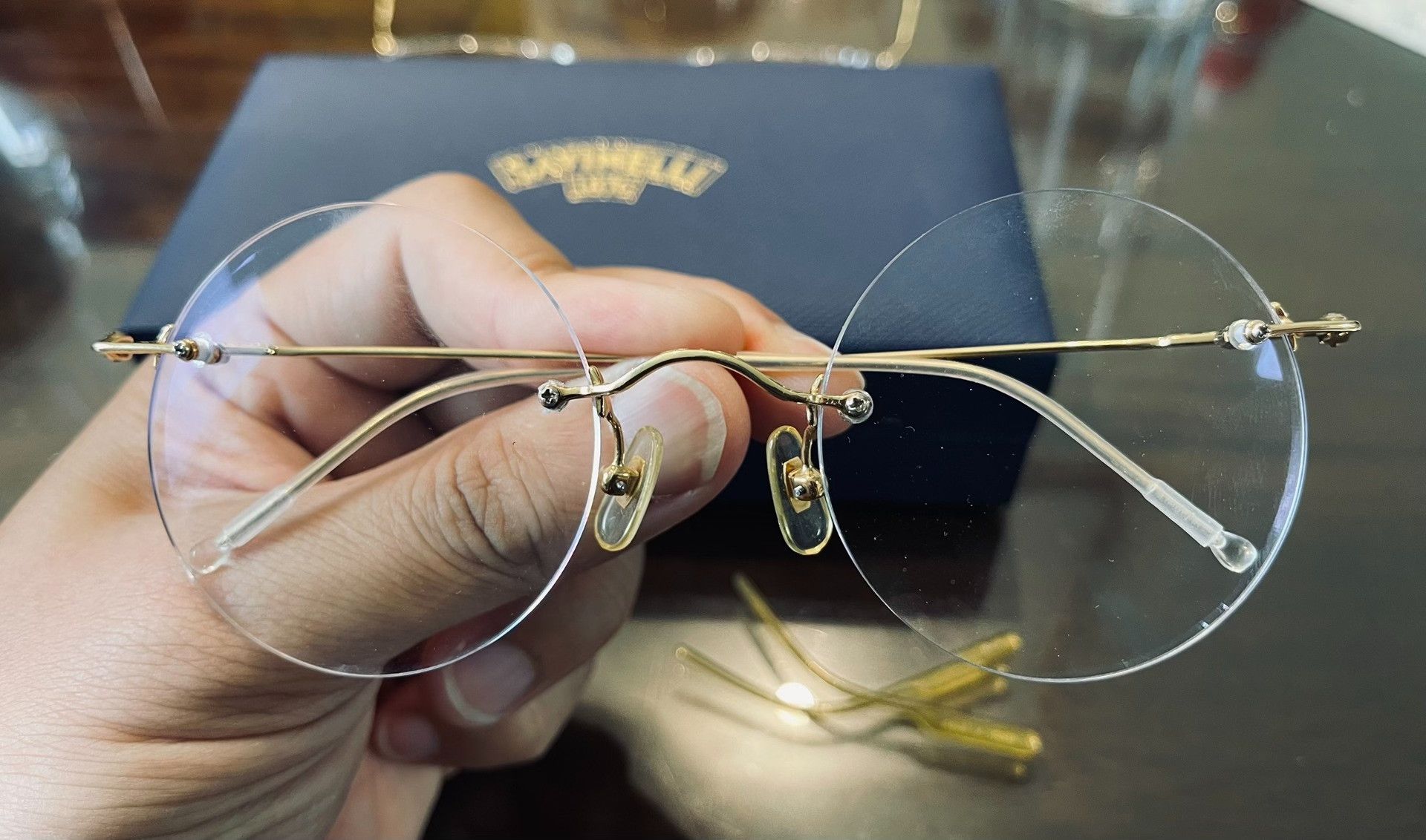 Lindberg Séi Pjúe 18K Gold Rimless Unisex Eyeglasses Size ONE SIZE - 5 Thumbnail