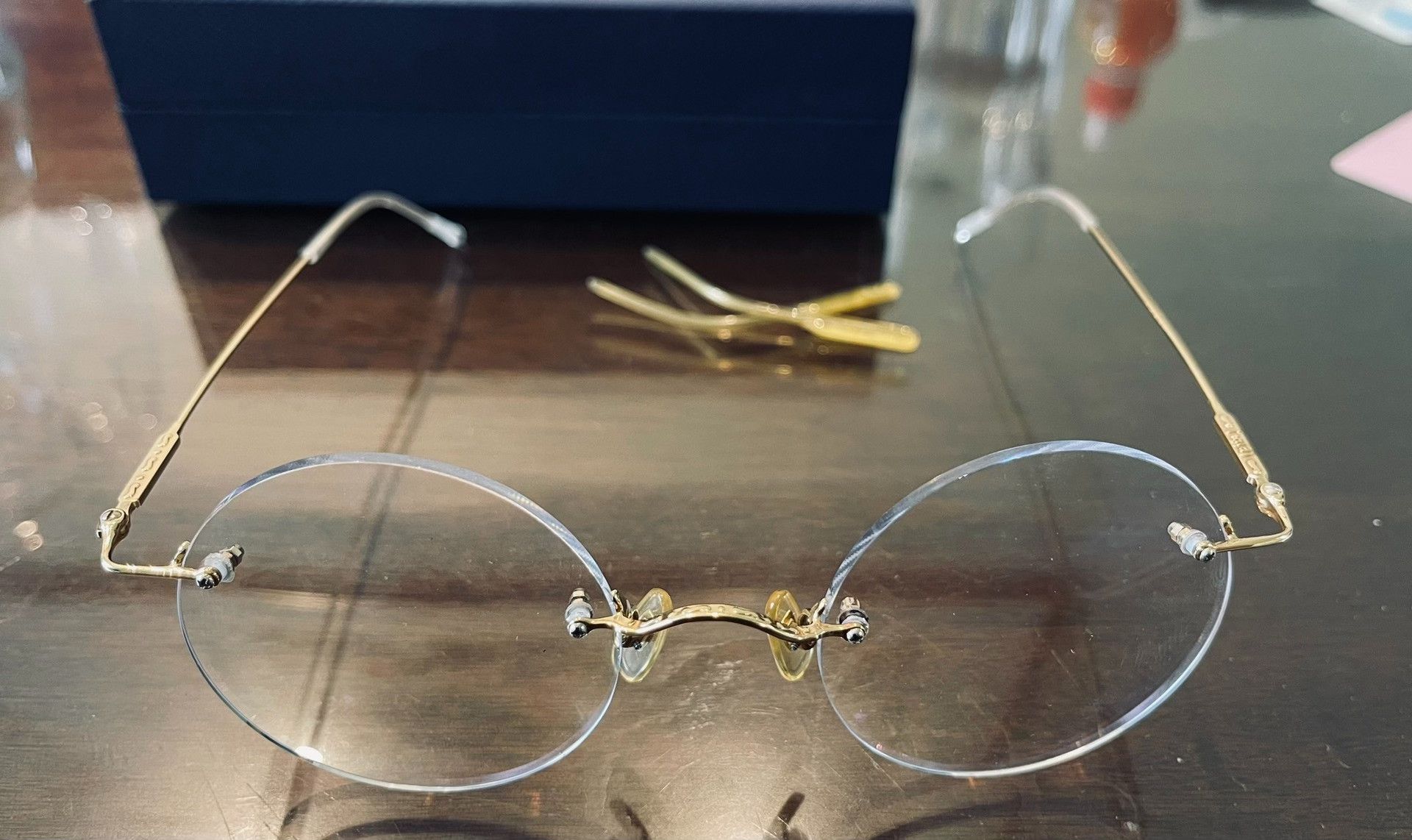 Lindberg Séi Pjúe 18K Gold Rimless Unisex Eyeglasses Size ONE SIZE - 2 Thumbnail