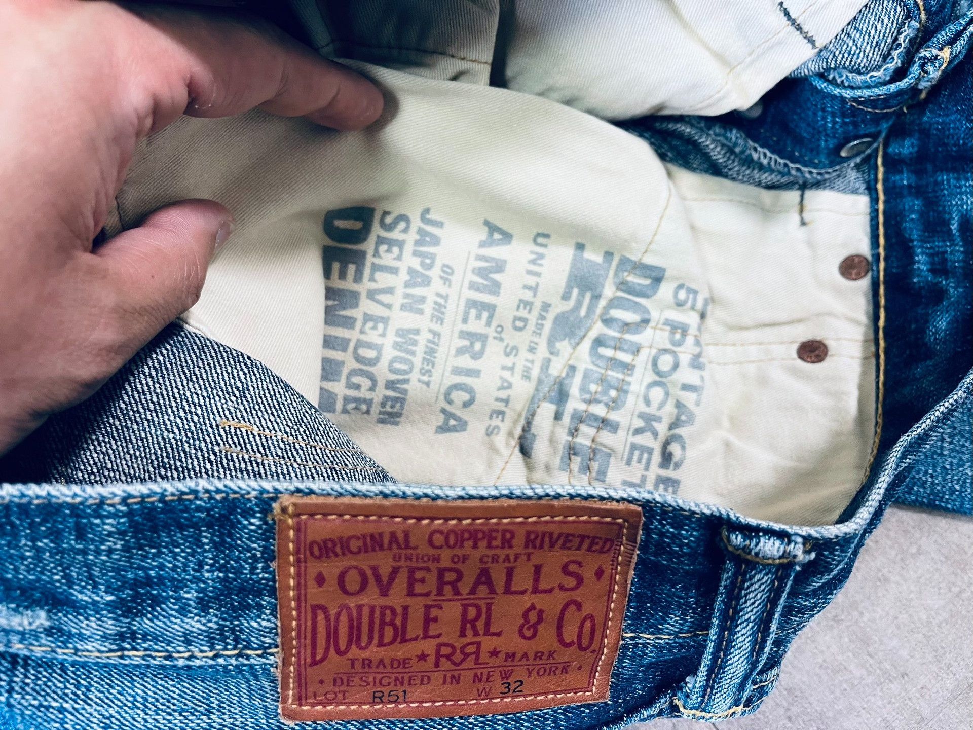 RRL Ralph Lauren RRL Ralph Lauren Distressed Jeans Size US 33 - 5 Thumbnail