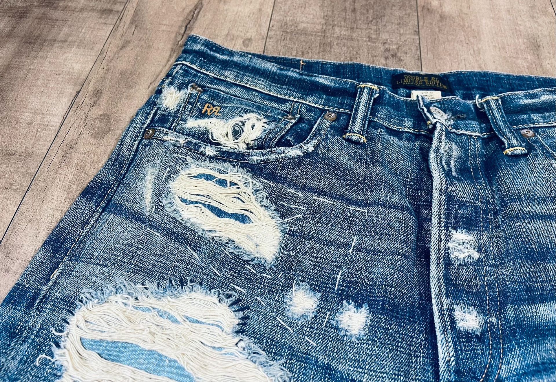 RRL Ralph Lauren RRL Ralph Lauren Distressed Jeans Size US 33 - 2 Thumbnail
