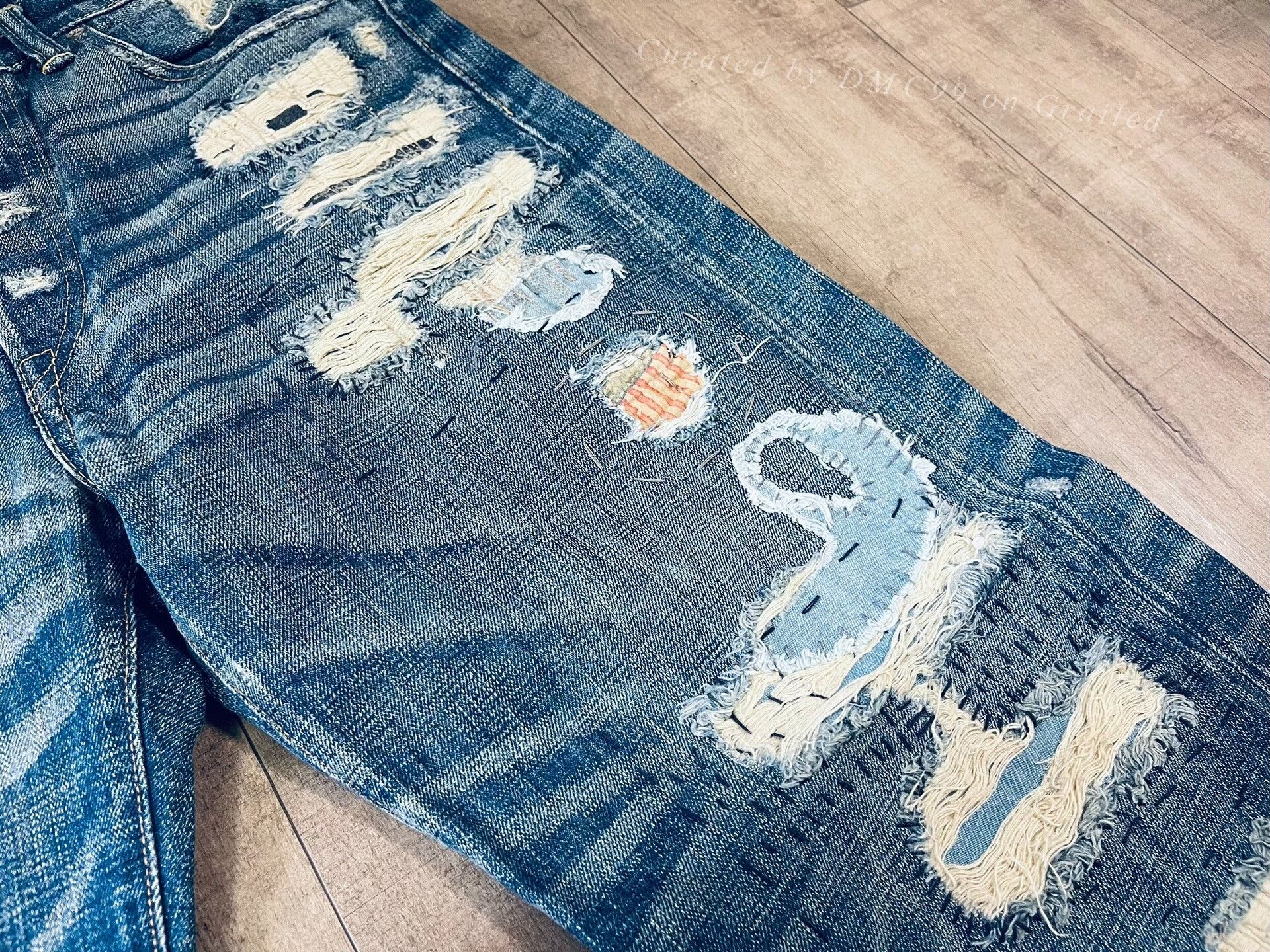 RRL Ralph Lauren RRL Ralph Lauren Distressed Jeans Size US 33 - 3 Thumbnail