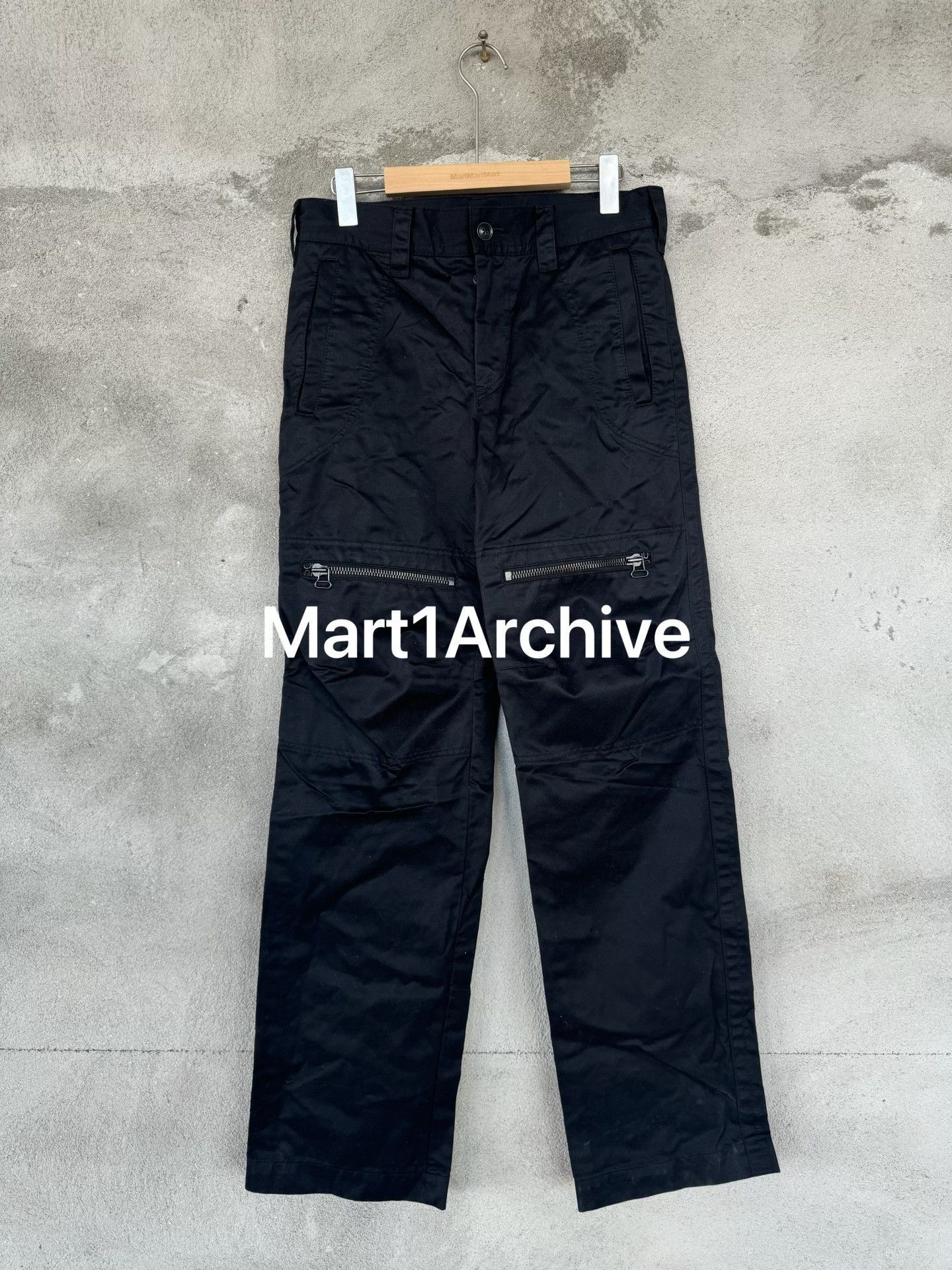Y's Black Cargo Pants in Size 32 Size US 32 / EU 48 - 2 Thumbnail