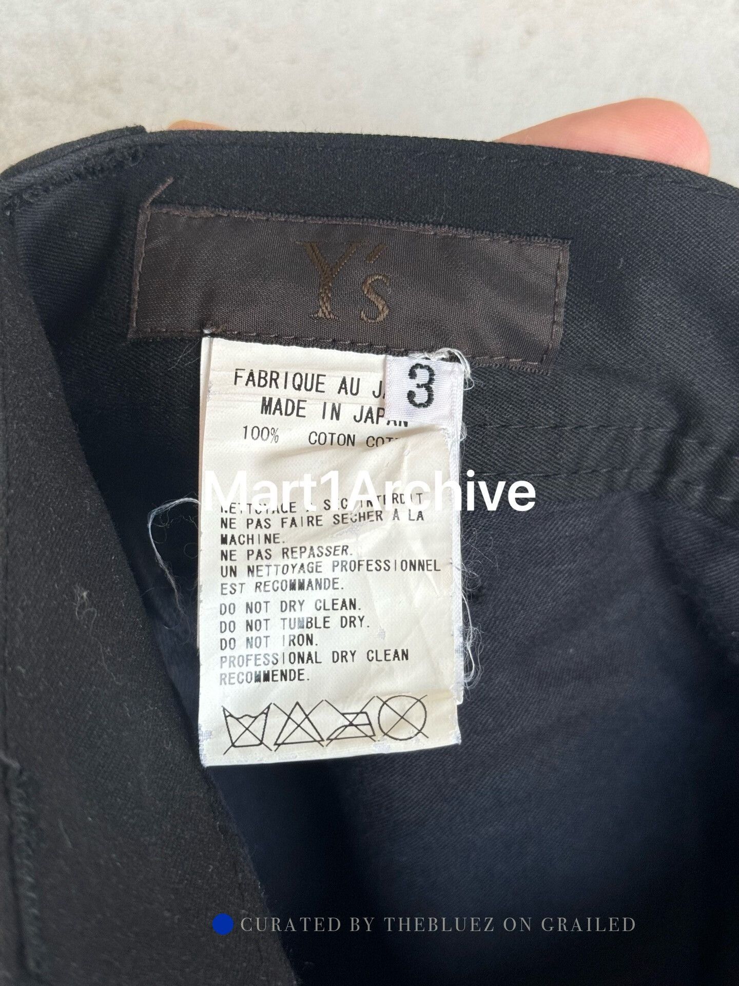 Y's Black Cargo Pants in Size 32 Size US 32 / EU 48 - 5 Thumbnail