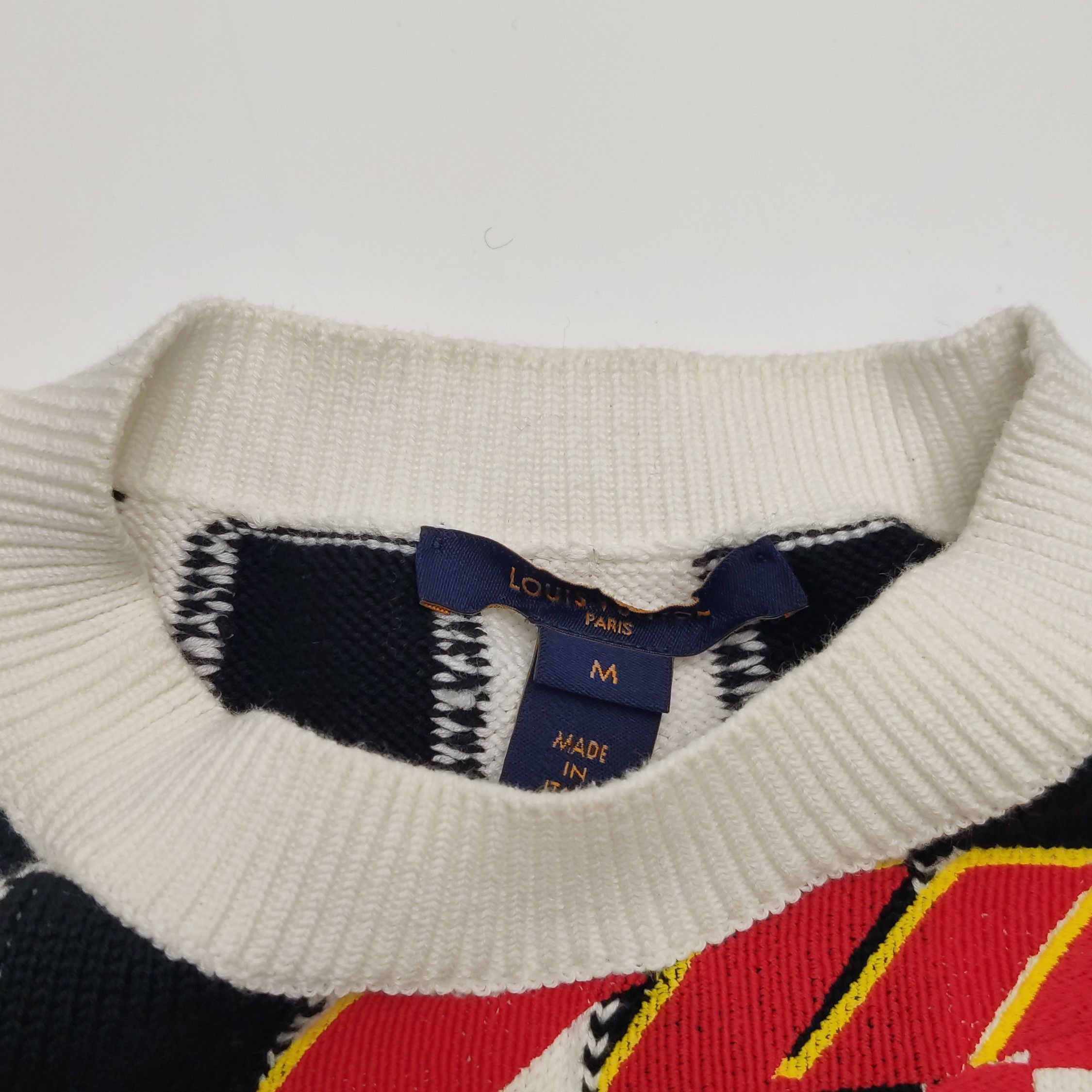 Louis Vuitton Checkerboard Short Sleeve Knit Sweater Size US M / EU 48-50 / 2 - 9 Thumbnail