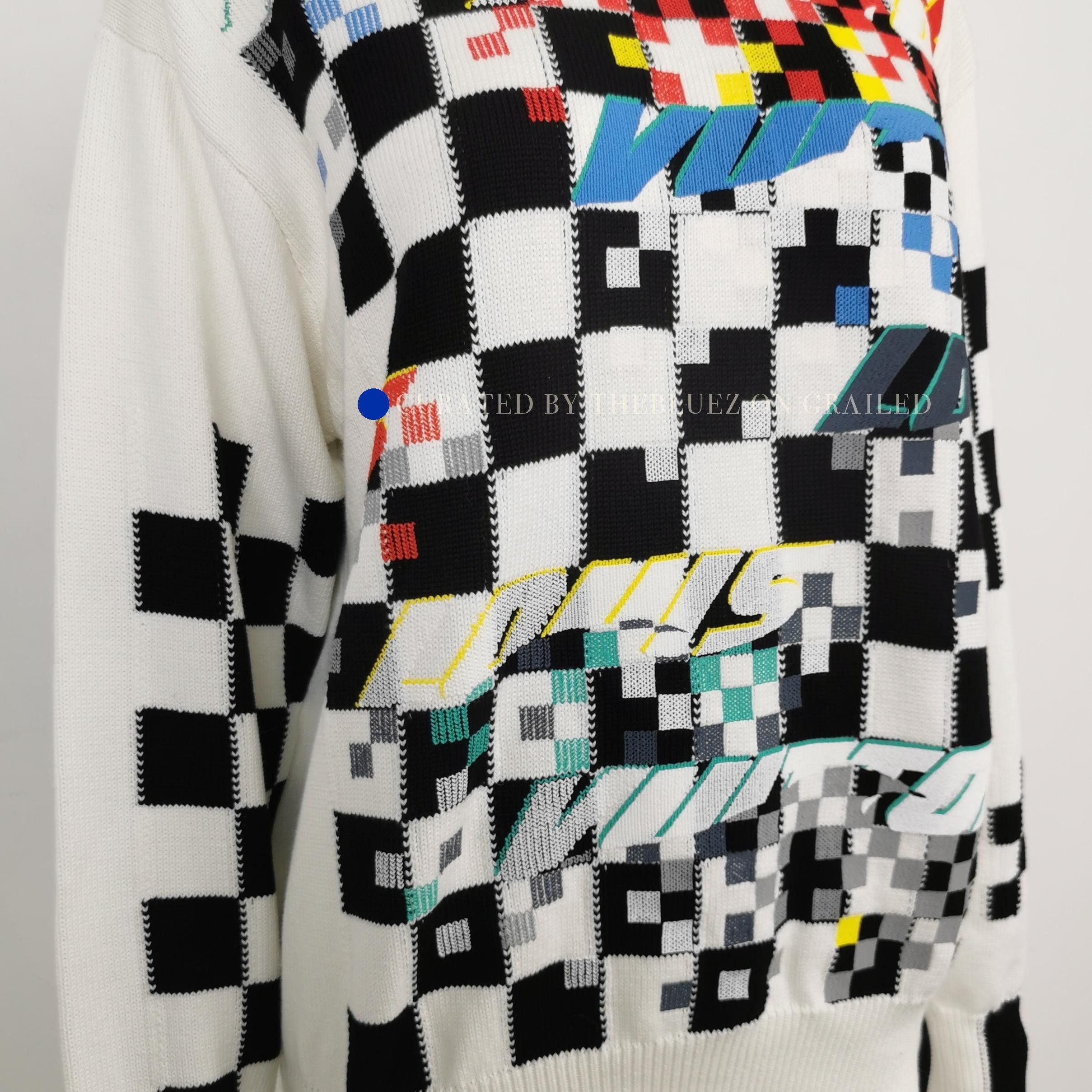 Louis Vuitton Checkerboard Graphic Crewneck Sweater Size US S / EU 44-46 / 1 - 3 Thumbnail