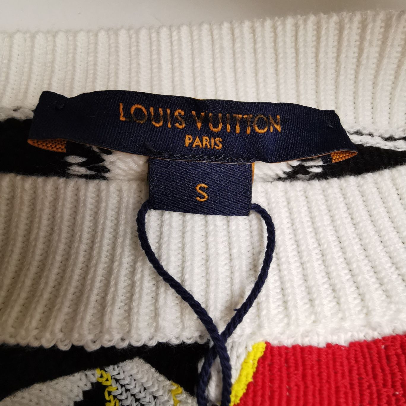 Louis Vuitton Checkerboard Graphic Crewneck Sweater Size US S / EU 44-46 / 1 - 5 Thumbnail