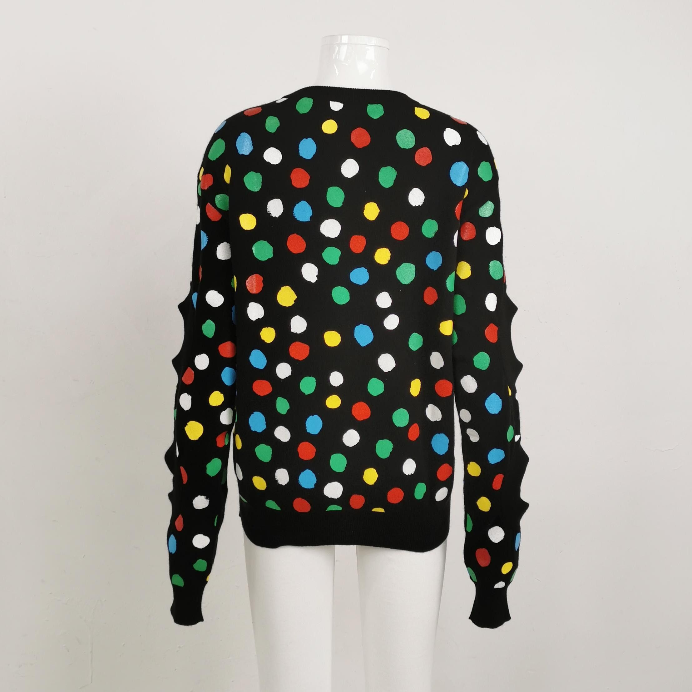 Louis Vuitton Black Cashmere Sweater with Polka Dots Size US S / EU 44-46 / 1 - 2 Thumbnail