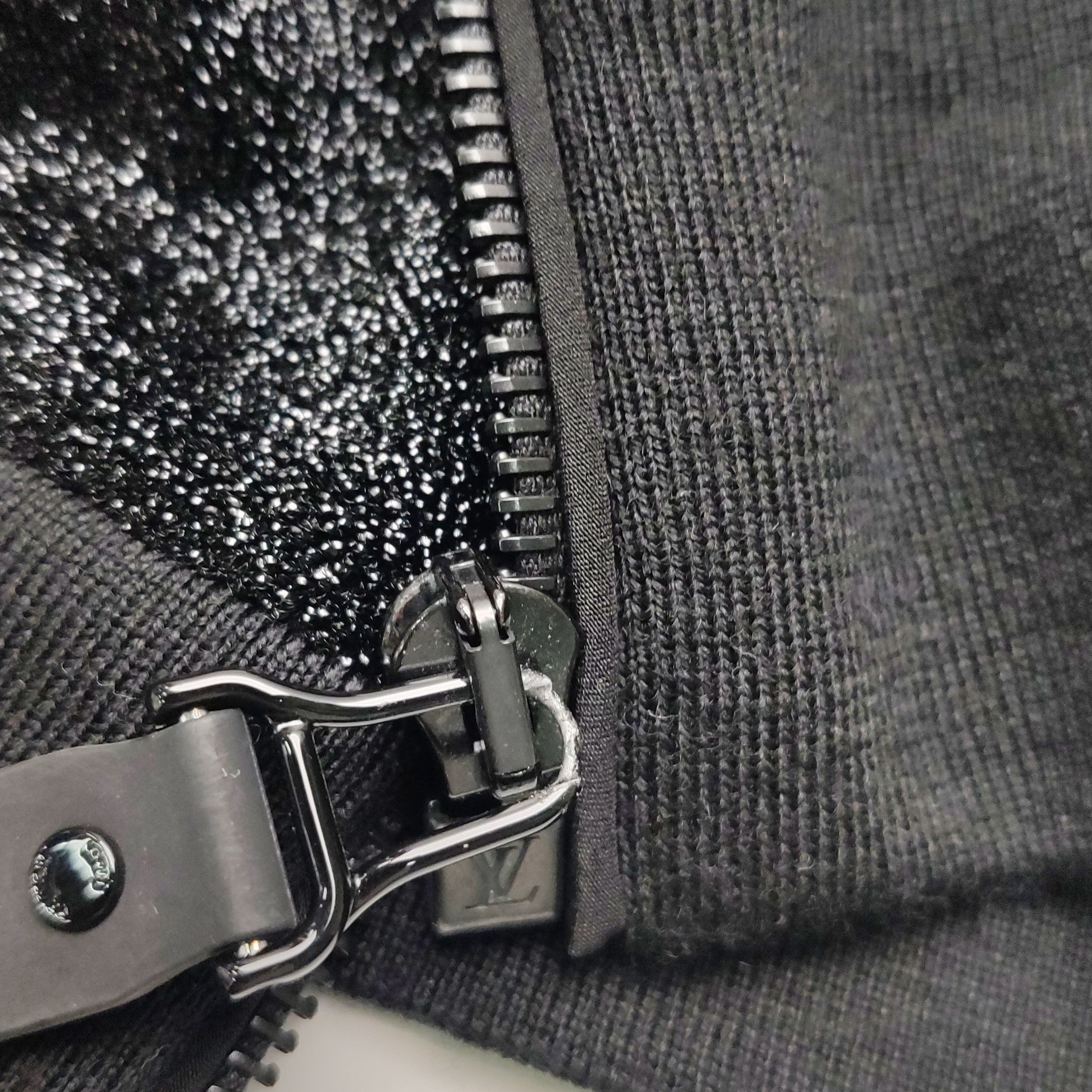 Louis Vuitton Black Metallic Knit Zip Hoodie Size US L / EU 52-54 / 3 - 11 Thumbnail
